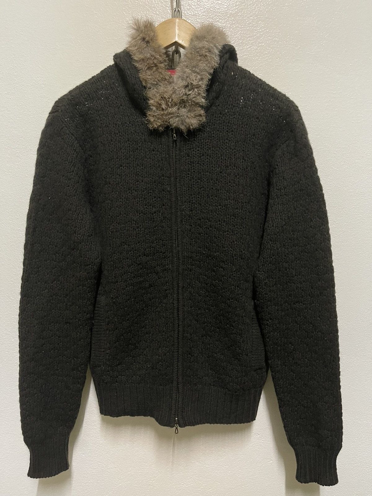 0 × Japanese Brand Shimamura Tokyo Wool Sweater Rabbit Fur Hoodie Size US M / EU 48-50 / 2 - 1 Thumbnail