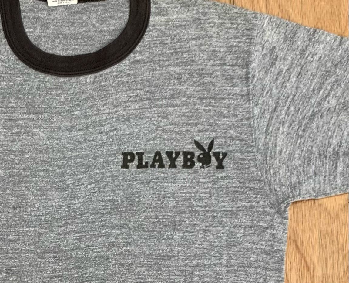 Playboy × Vintage Vintage Tee D 34 Playboy ringer Size US L / EU 52-54 / 3 - 2 Thumbnail