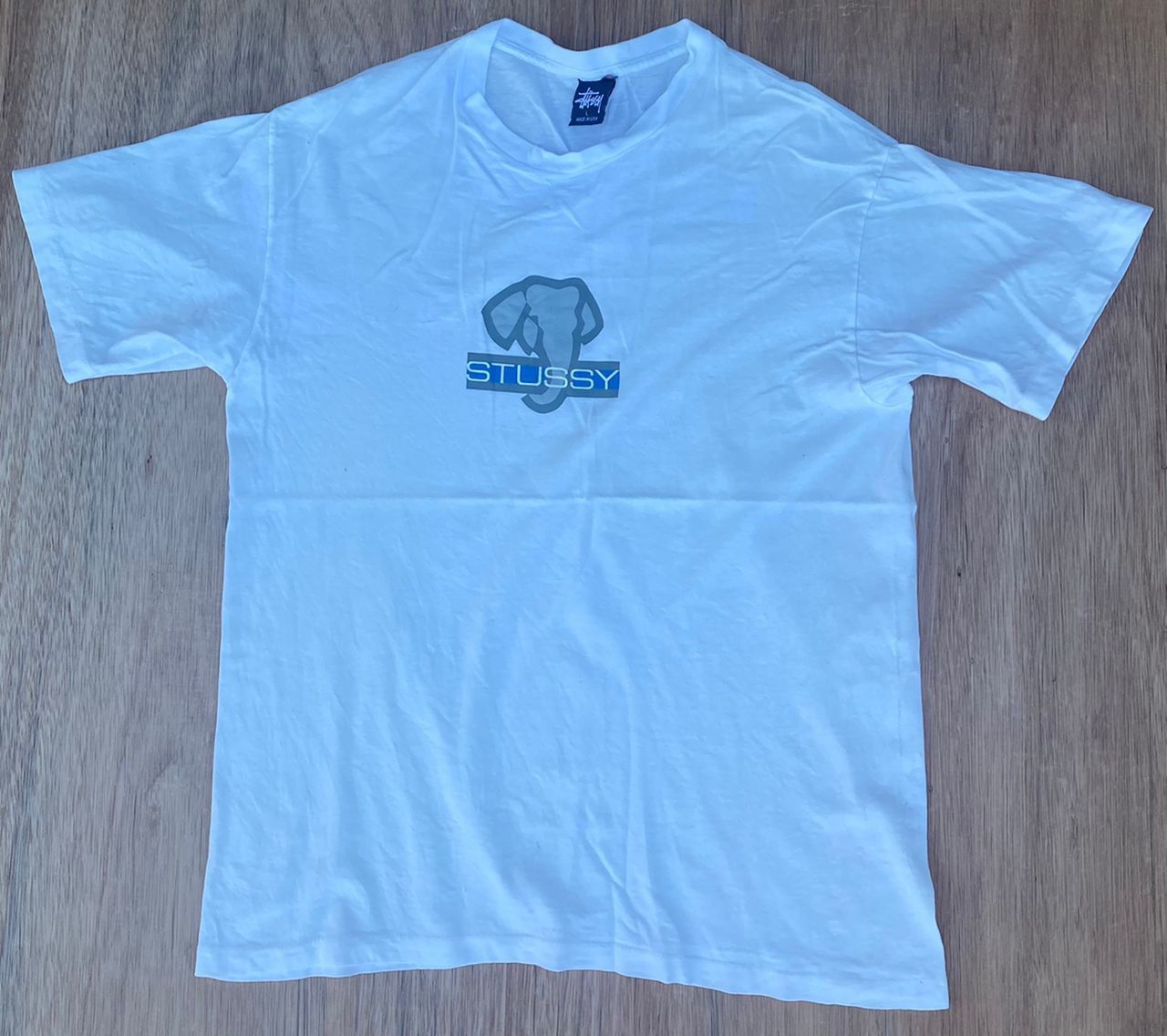 image of Made In USA x Stussy Vintage Tee D - 6 Stussy Usa in White, Men's (Size Large)