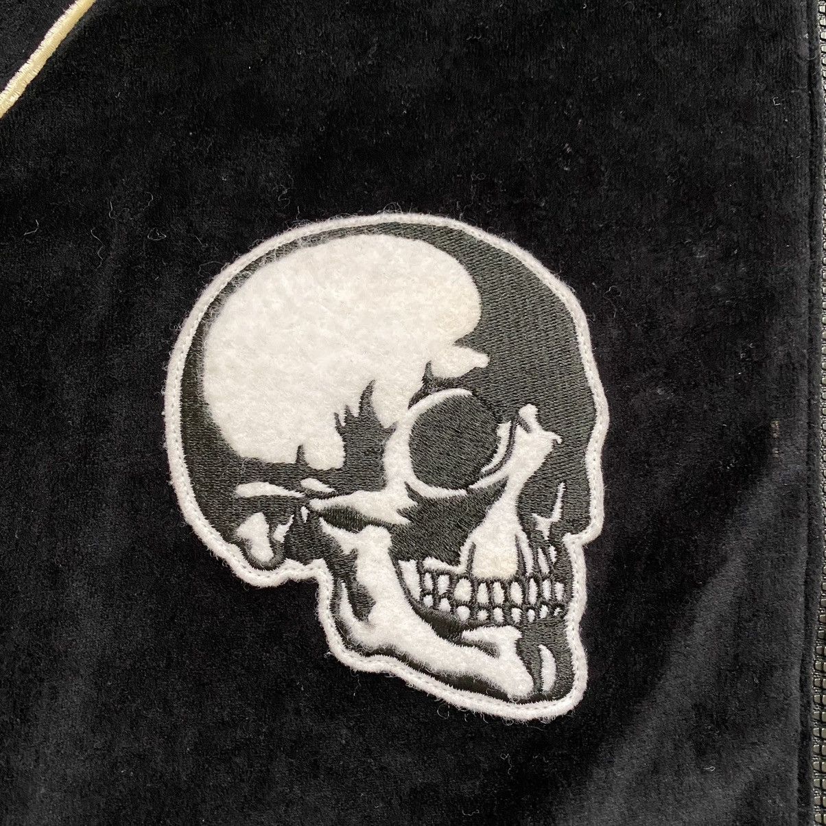 04ss Number nine velour skull zip jacket size 4 archive