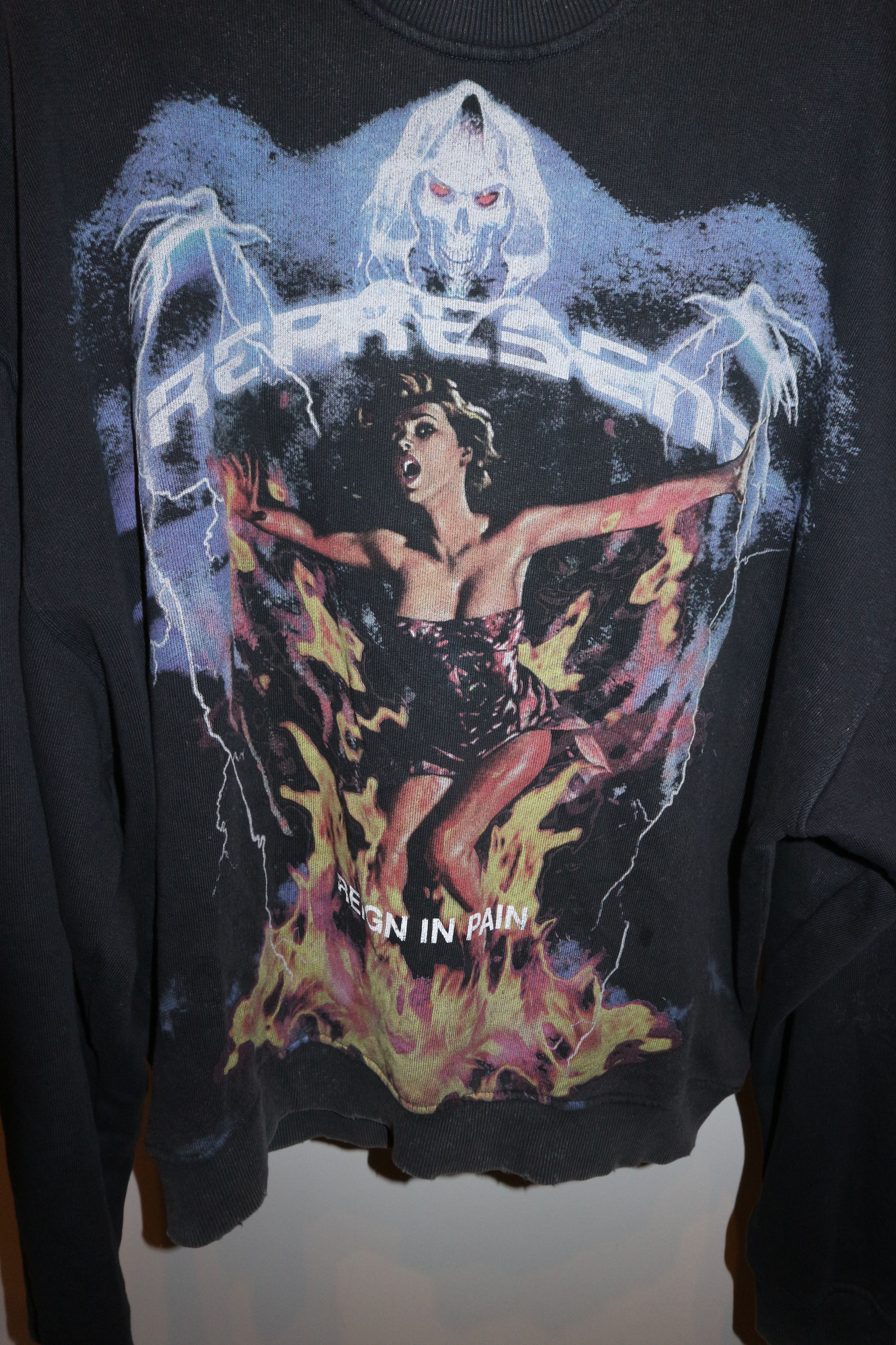Represent Clo. "reign in pain" distressed sweatshirt Size US L / EU 52-54 / 3 - 4 Thumbnail