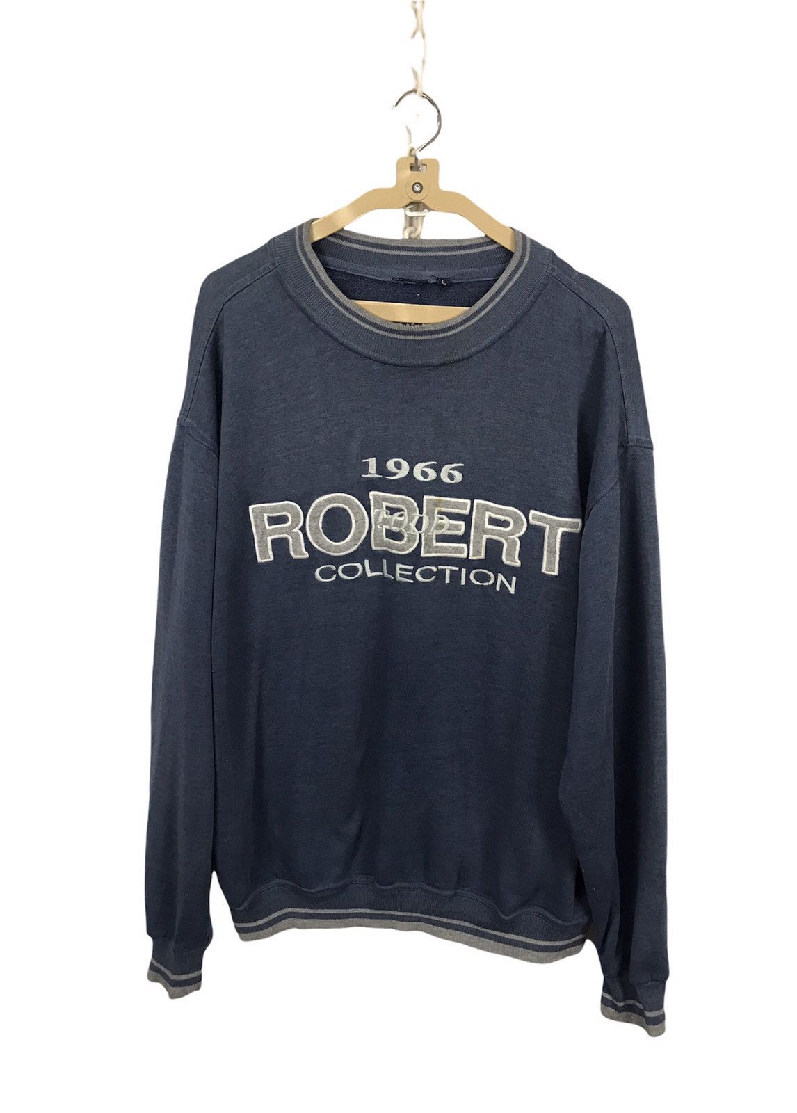 Vintage Vintage Robert collection spellout distressed sweatshirt Size US L / EU 52-54 / 3 - 1 Thumbnail