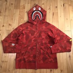 BAPE Color Camo Shark Day Pack Red Men's - FW18 - US