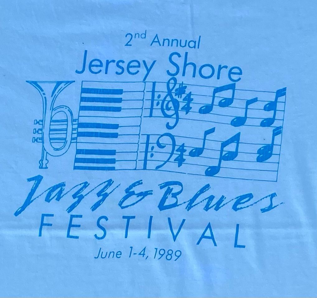 Vintage vintage tee D - 6 jersey shore jazz and blues festival Size US XL / EU 56 / 4 - 2 Thumbnail