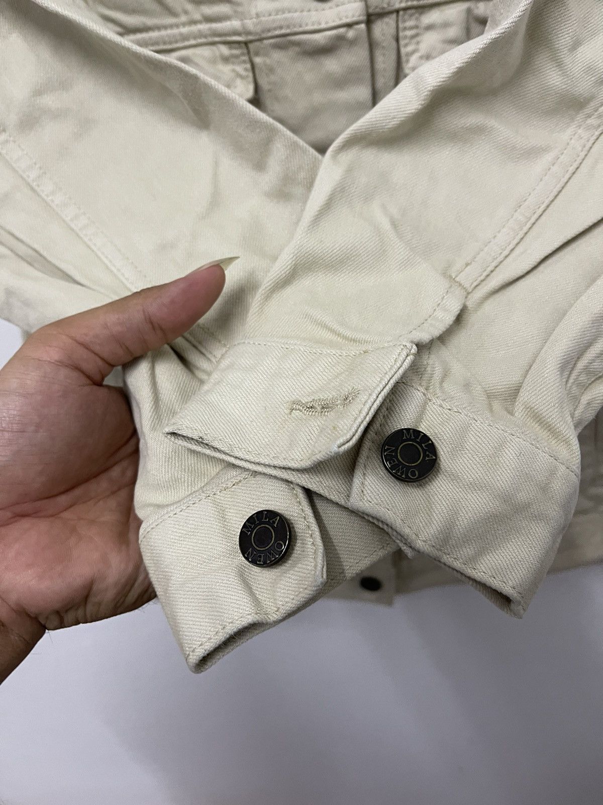 Edwin × Vintage Vintage Mila Owen By Edwin Denim Trucker Jacket Size US M / EU 48-50 / 2 - 5 Thumbnail