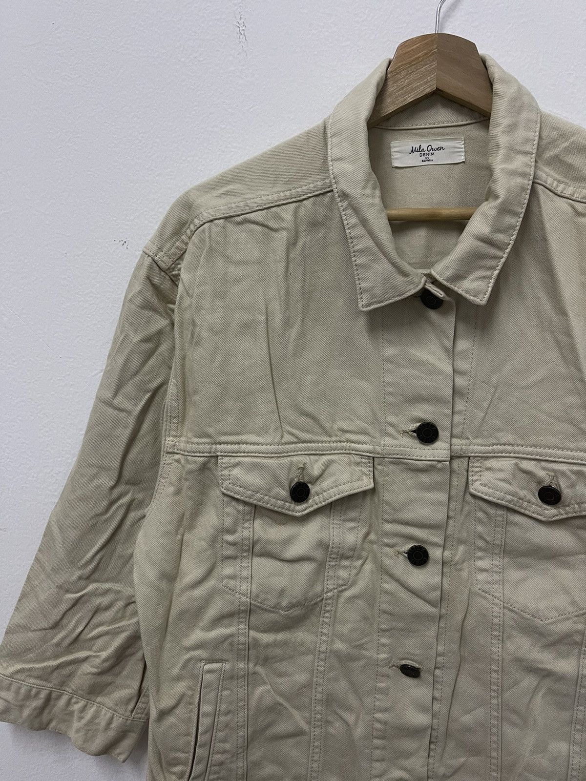 Edwin × Vintage Vintage Mila Owen By Edwin Denim Trucker Jacket Size US M / EU 48-50 / 2 - 2 Thumbnail