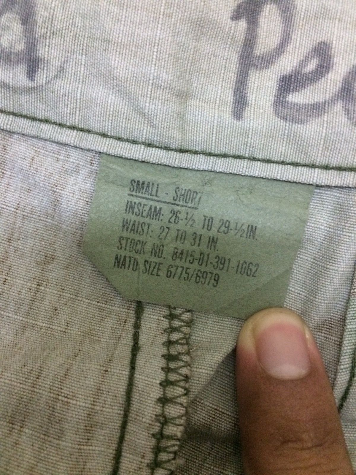 Vintage Vintage Military Tactical Combat Parachute Cargo Pa Size US 31 - 5 Thumbnail