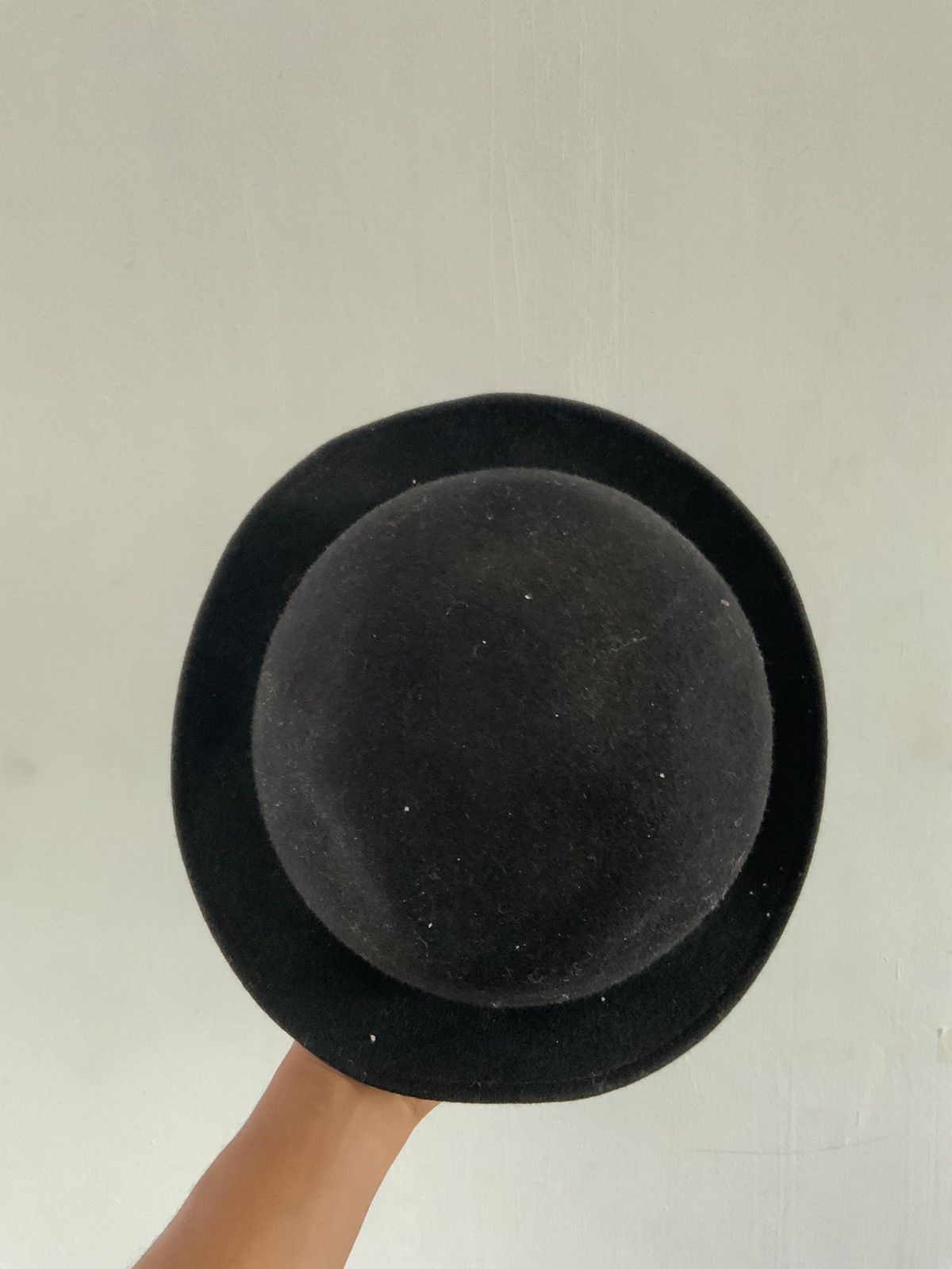 Japanese Brand Override 9999 Japan Made Wool Black Plain Hat Size ONE SIZE - 6 Thumbnail
