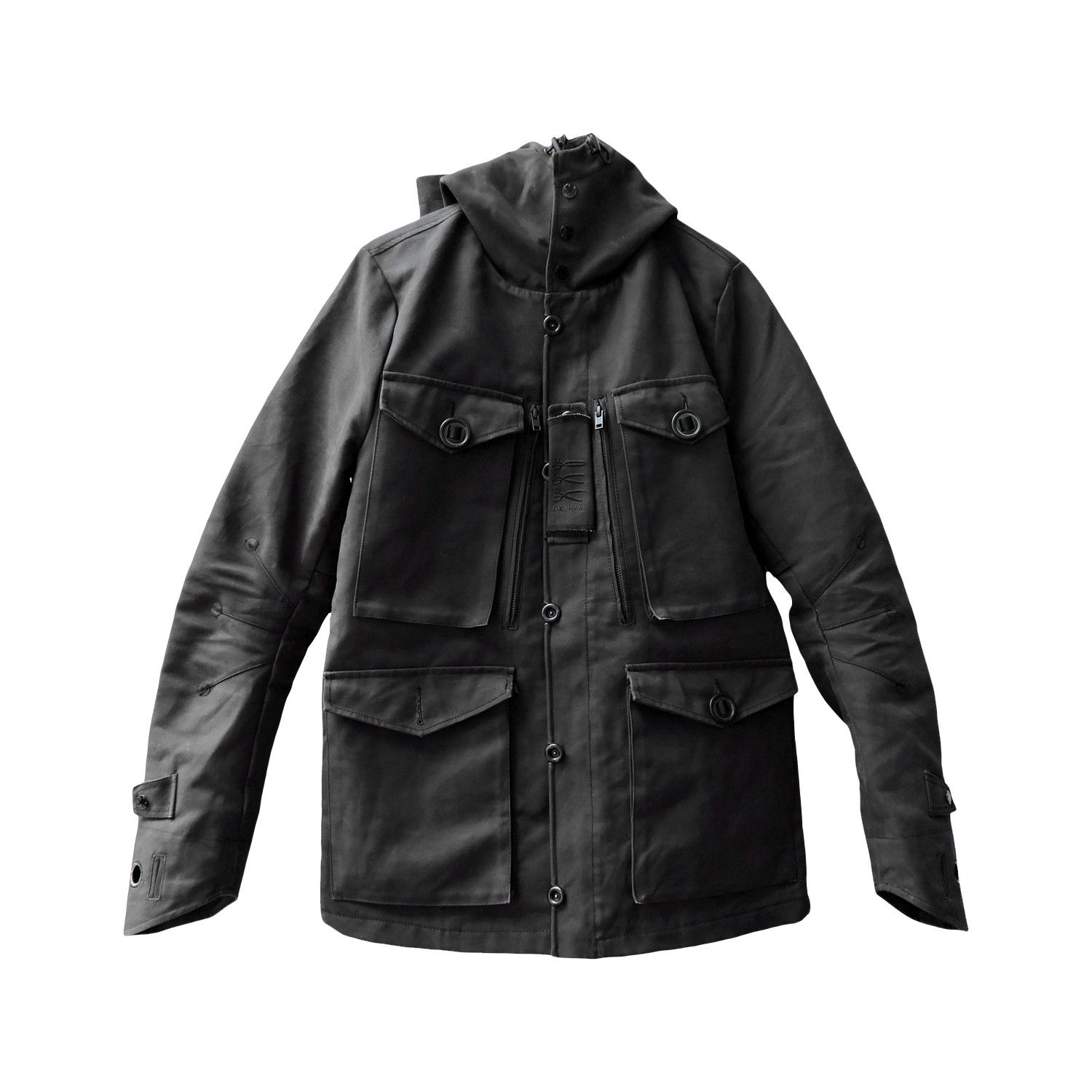 DENHAM Denham Mac Station Mackintosh Divesuit Military Jacket Size US S / EU 44-46 / 1 - 1 Thumbnail