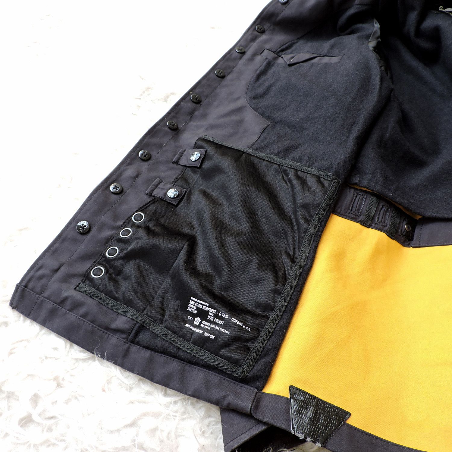 DENHAM Denham Mac Station Mackintosh Divesuit Military Jacket Size US S / EU 44-46 / 1 - 14 Thumbnail