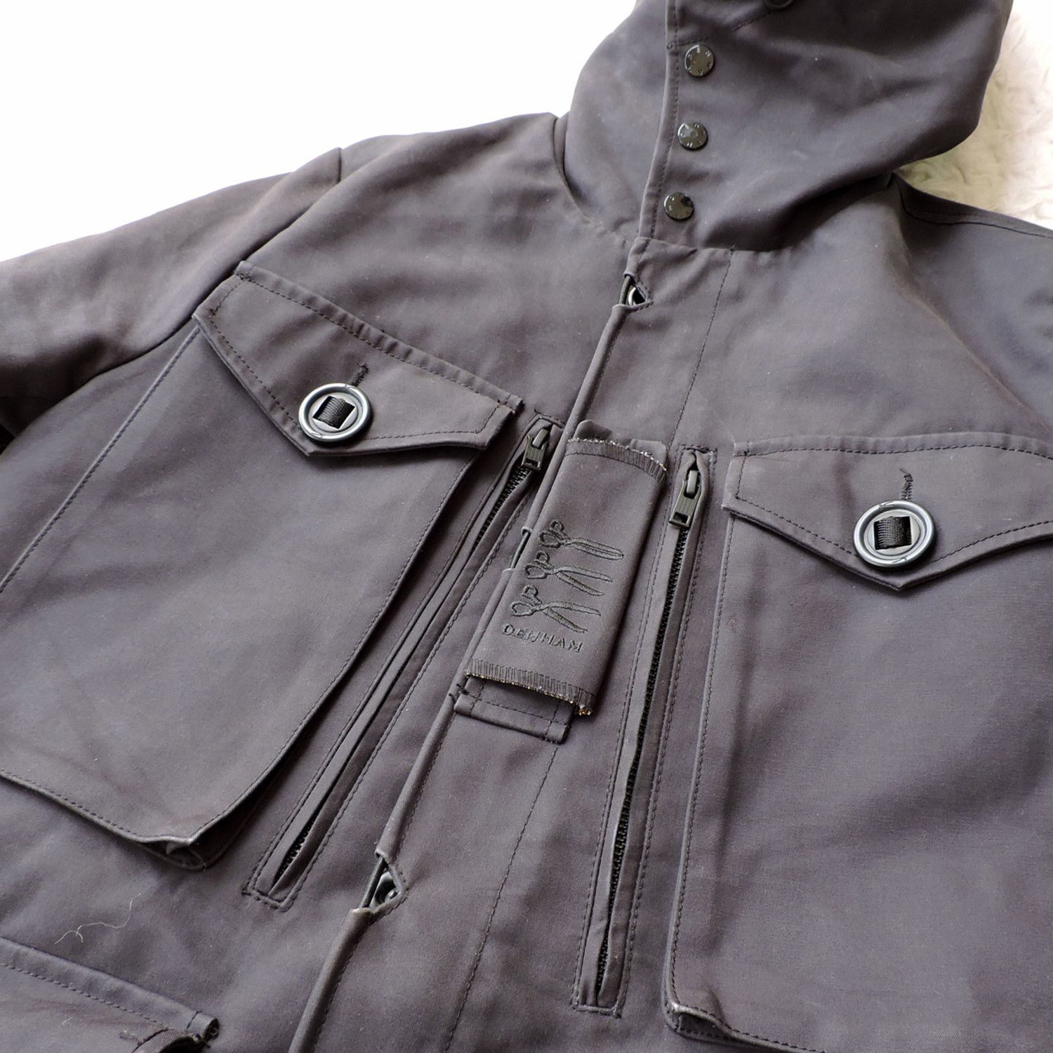 DENHAM Denham Mac Station Mackintosh Divesuit Military Jacket Size US S / EU 44-46 / 1 - 13 Thumbnail