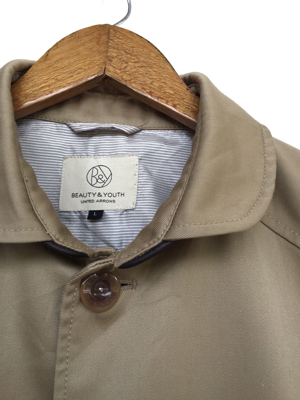 BEAUTY&YOUTH United Arrows Tan Khakis Button Officer Jacket Size US M / EU 48-50 / 2 - 7 Thumbnail