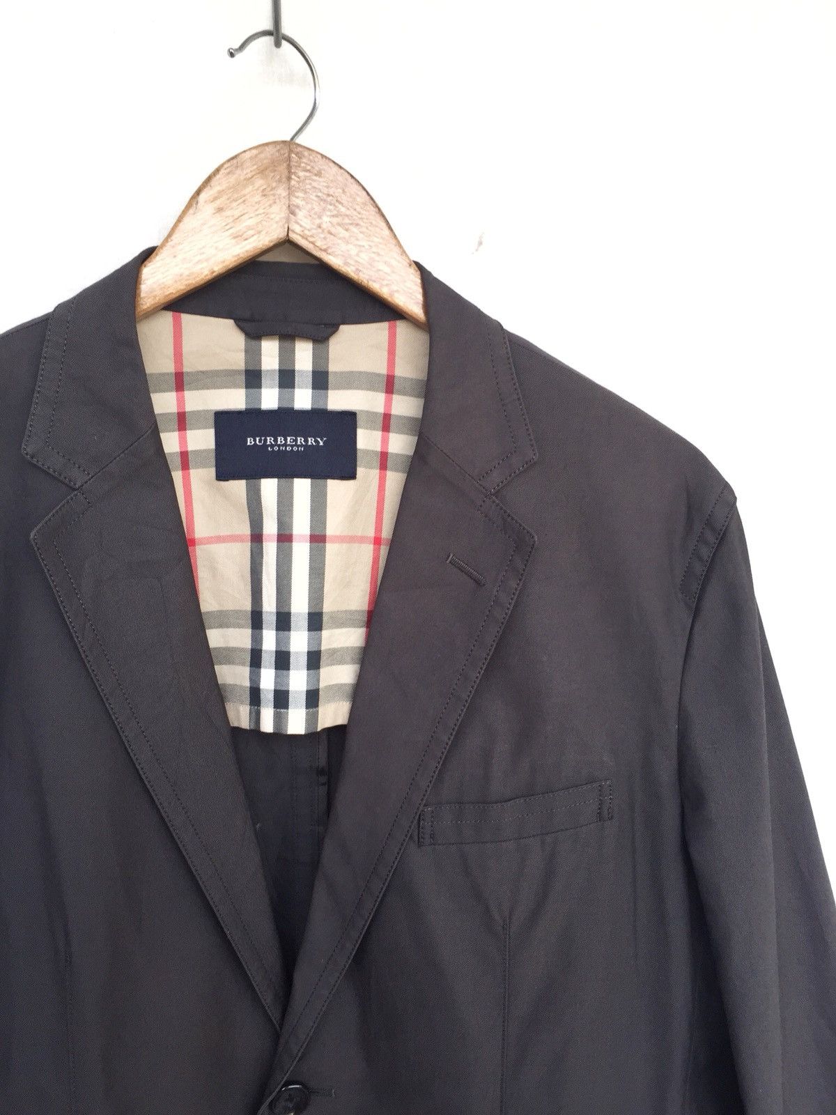 Burberry OG Burberry Nova Checked Black Blazer Coat Size US L / EU 52-54 / 3 - 2 Thumbnail