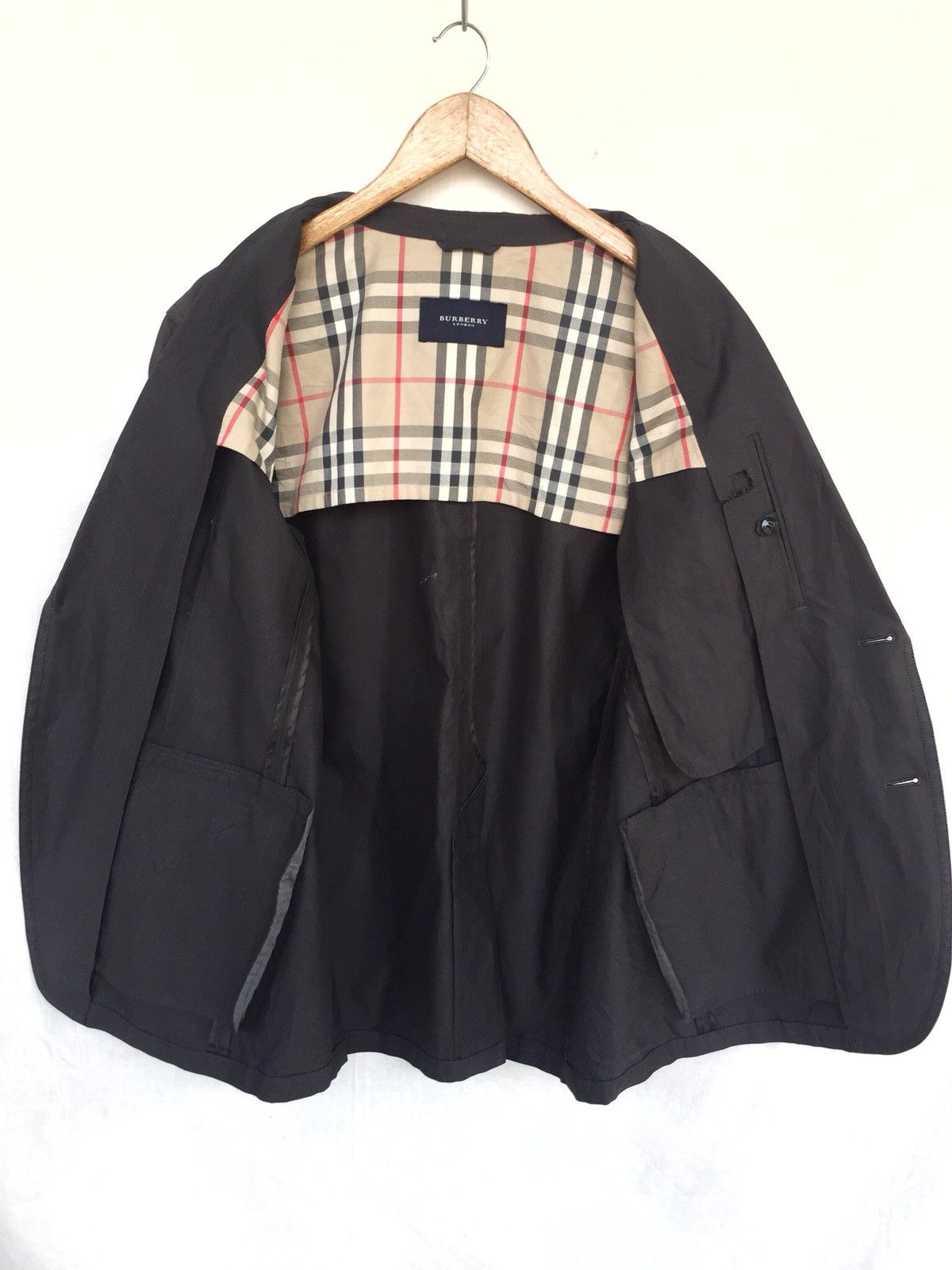 Burberry OG Burberry Nova Checked Black Blazer Coat Size US L / EU 52-54 / 3 - 1 Thumbnail