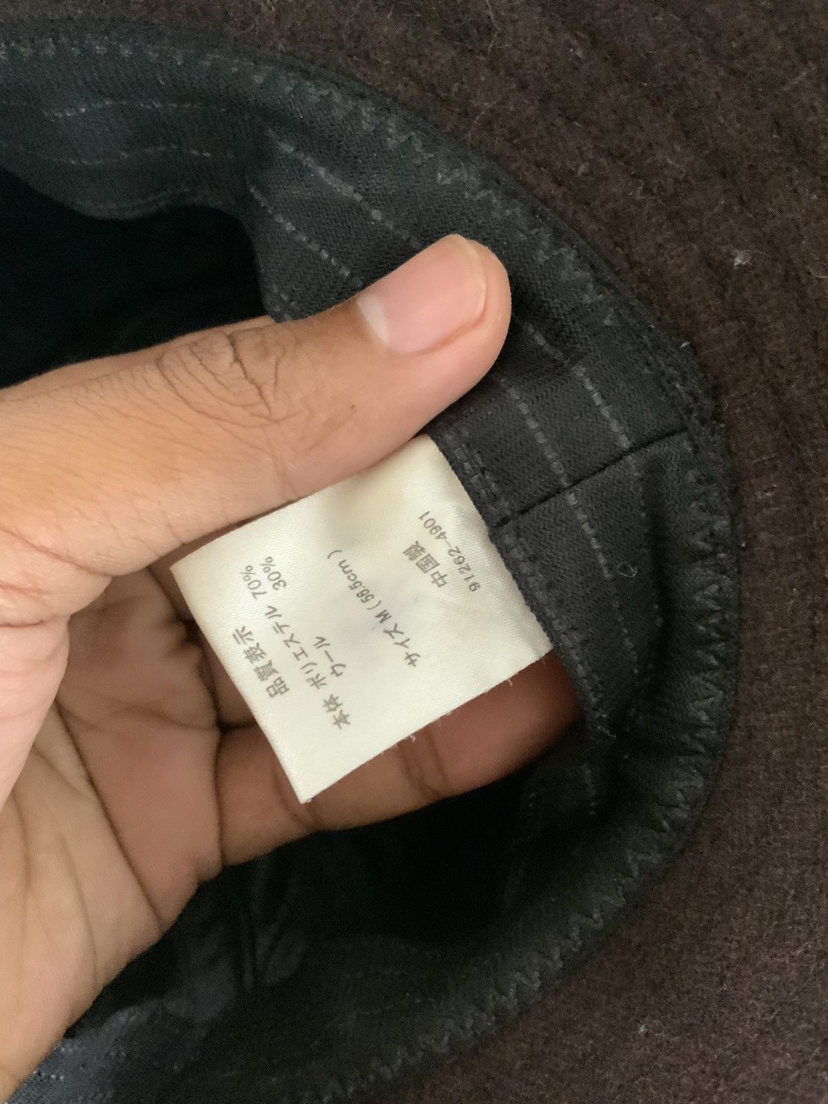 Japanese Brand Wool Avant Garde Brown Bucket Hat Size ONE SIZE - 9 Thumbnail