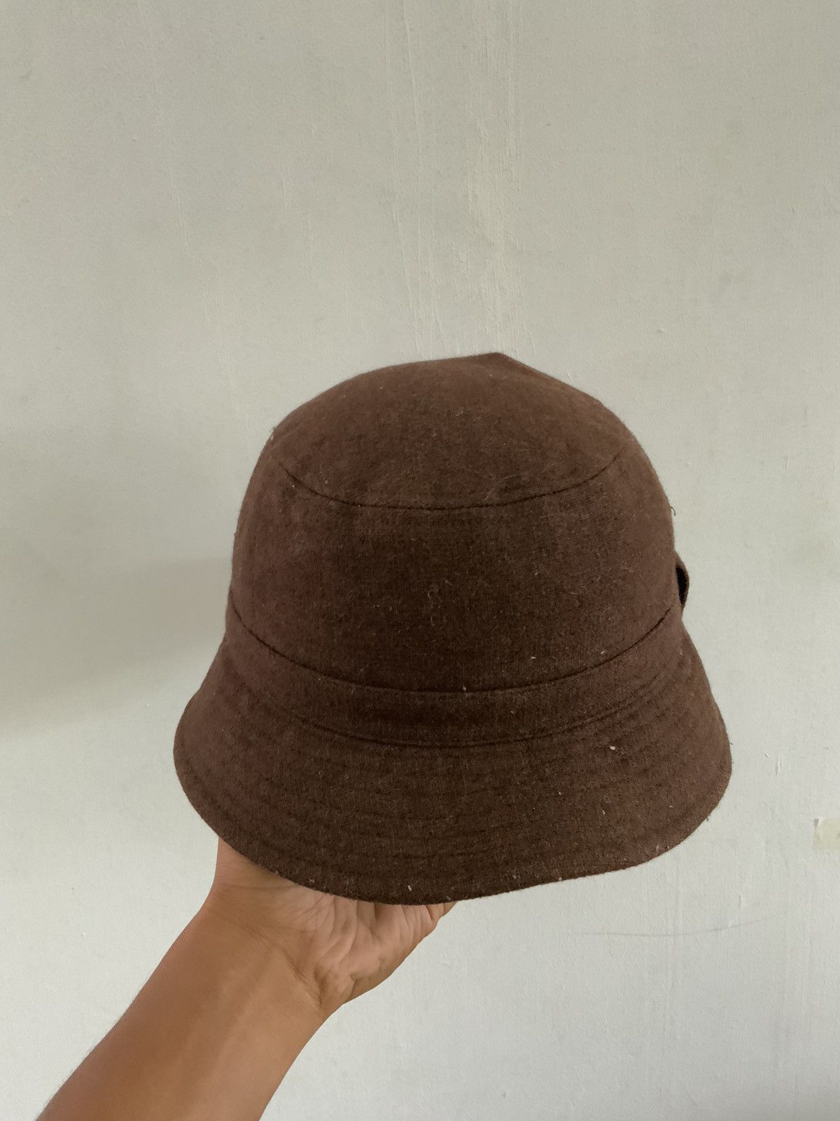 Japanese Brand Wool Avant Garde Brown Bucket Hat Size ONE SIZE - 5 Thumbnail