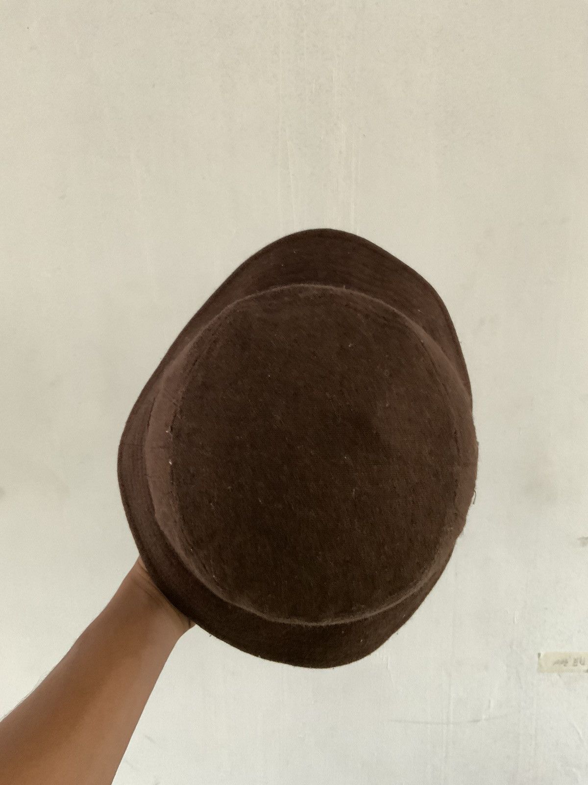 Japanese Brand Wool Avant Garde Brown Bucket Hat Size ONE SIZE - 6 Thumbnail