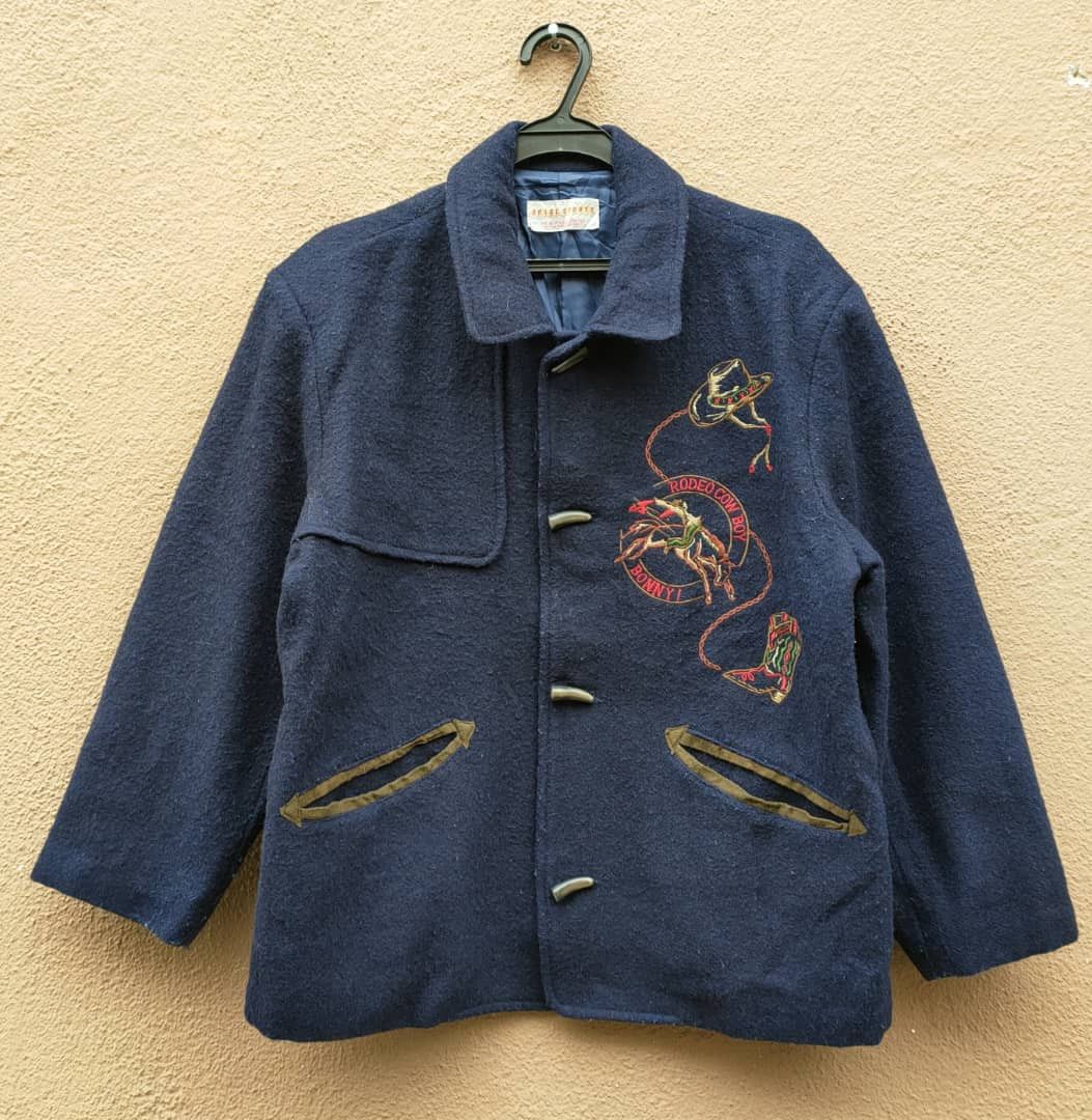 Rodeo Embroidered Cowboy Wool Jacket