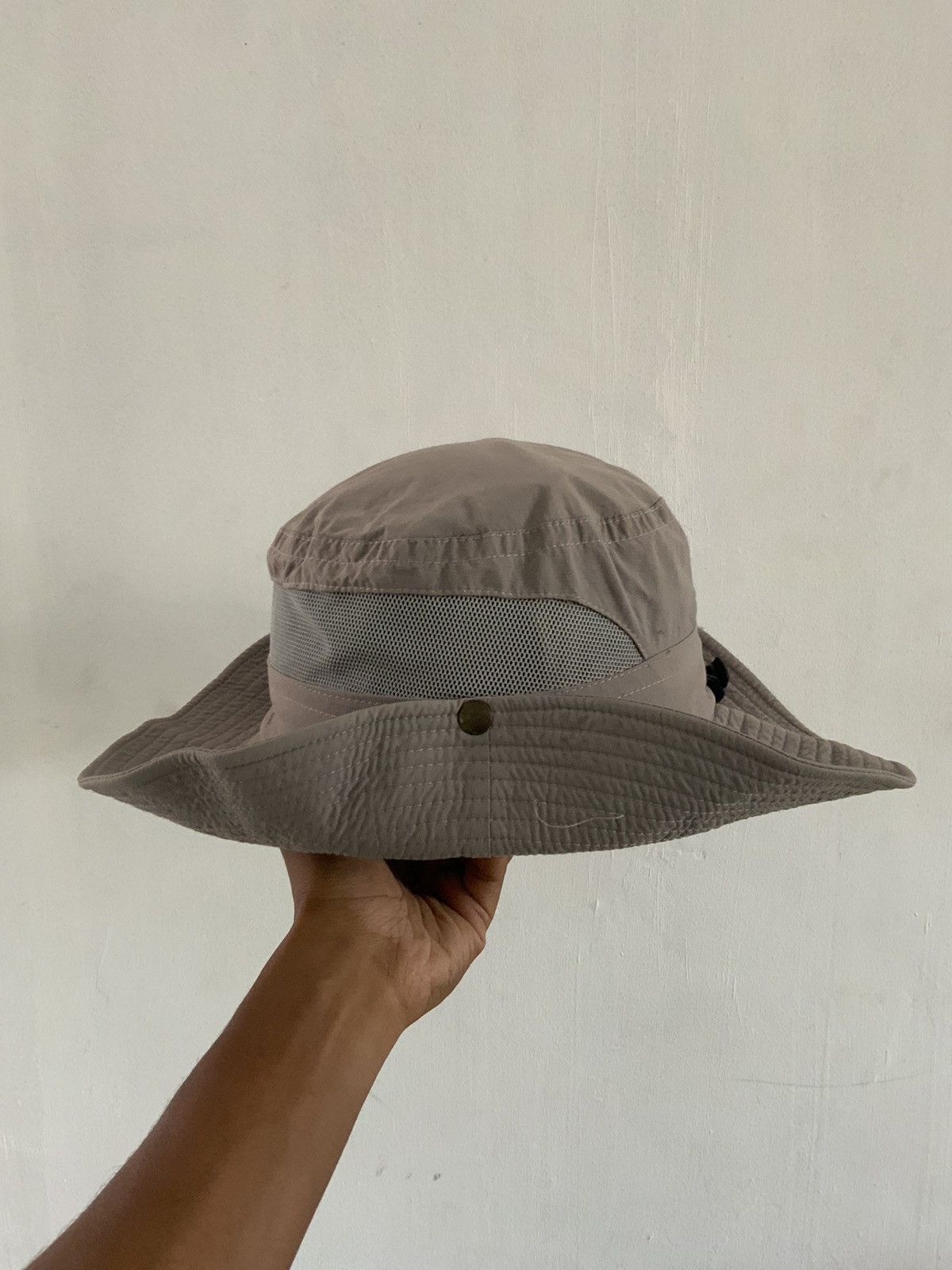 Japanese Brand Outdoors Mesh Sports Bucket Hat Size ONE SIZE - 2 Thumbnail
