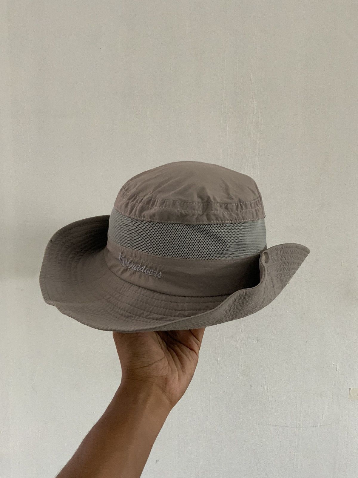Japanese Brand Outdoors Mesh Sports Bucket Hat Size ONE SIZE - 1 Thumbnail