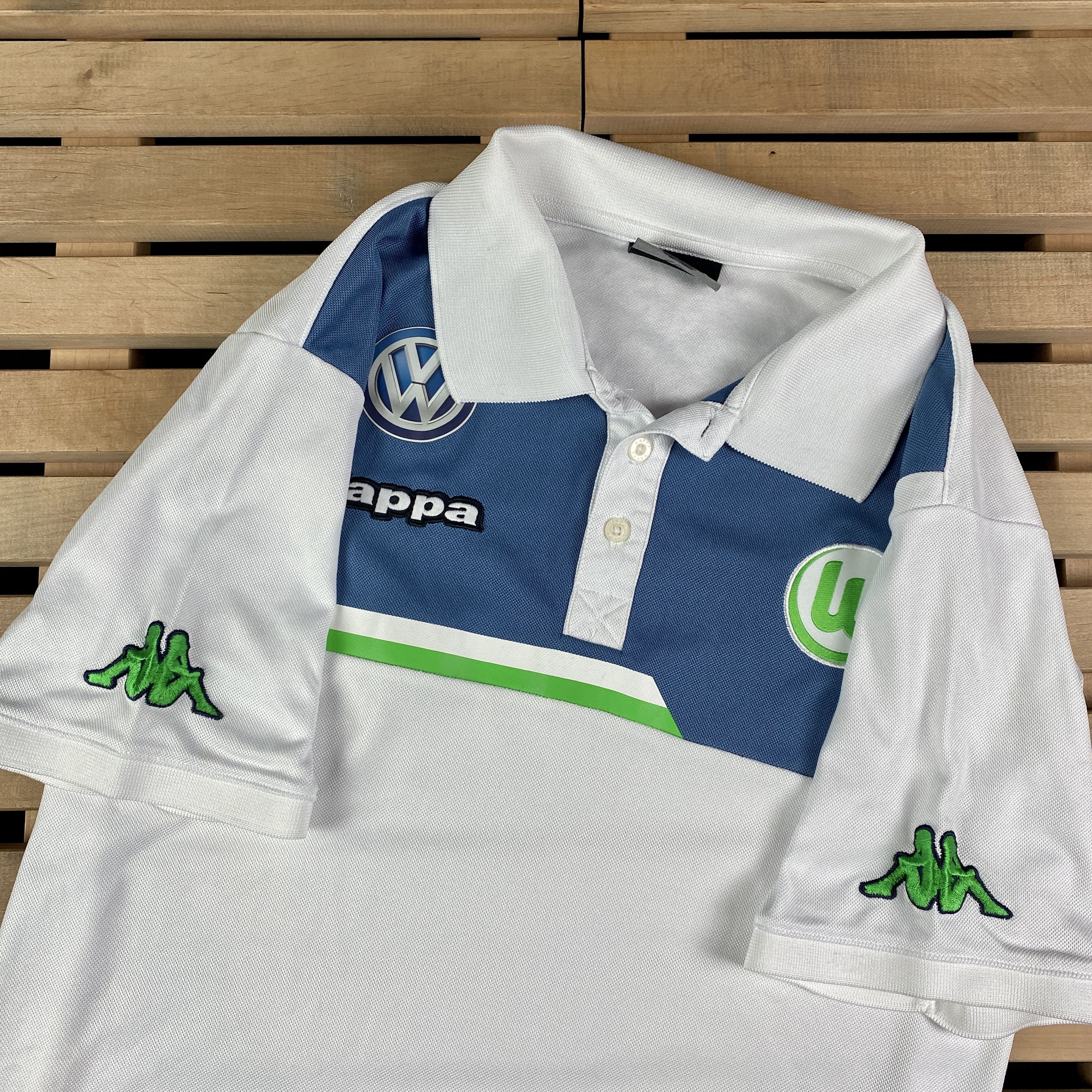 Kappa Mens Football Shirt Kappa Volkswagen Wolfsburg Size L Size US L / EU 52-54 / 3 - 2 Thumbnail