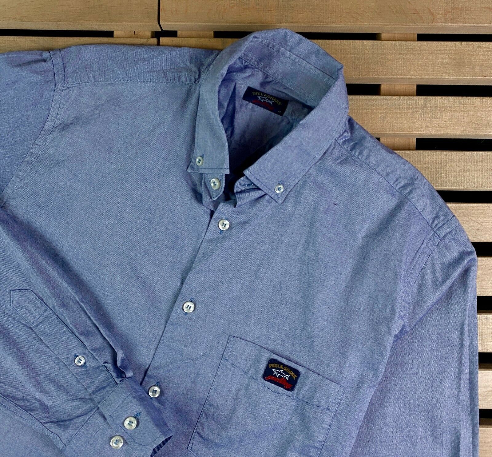 Paul & Shark Mens Shirt Long Sleeve Paul Shark Yachting Size 41 Size US M / EU 48-50 / 2 - 2 Thumbnail