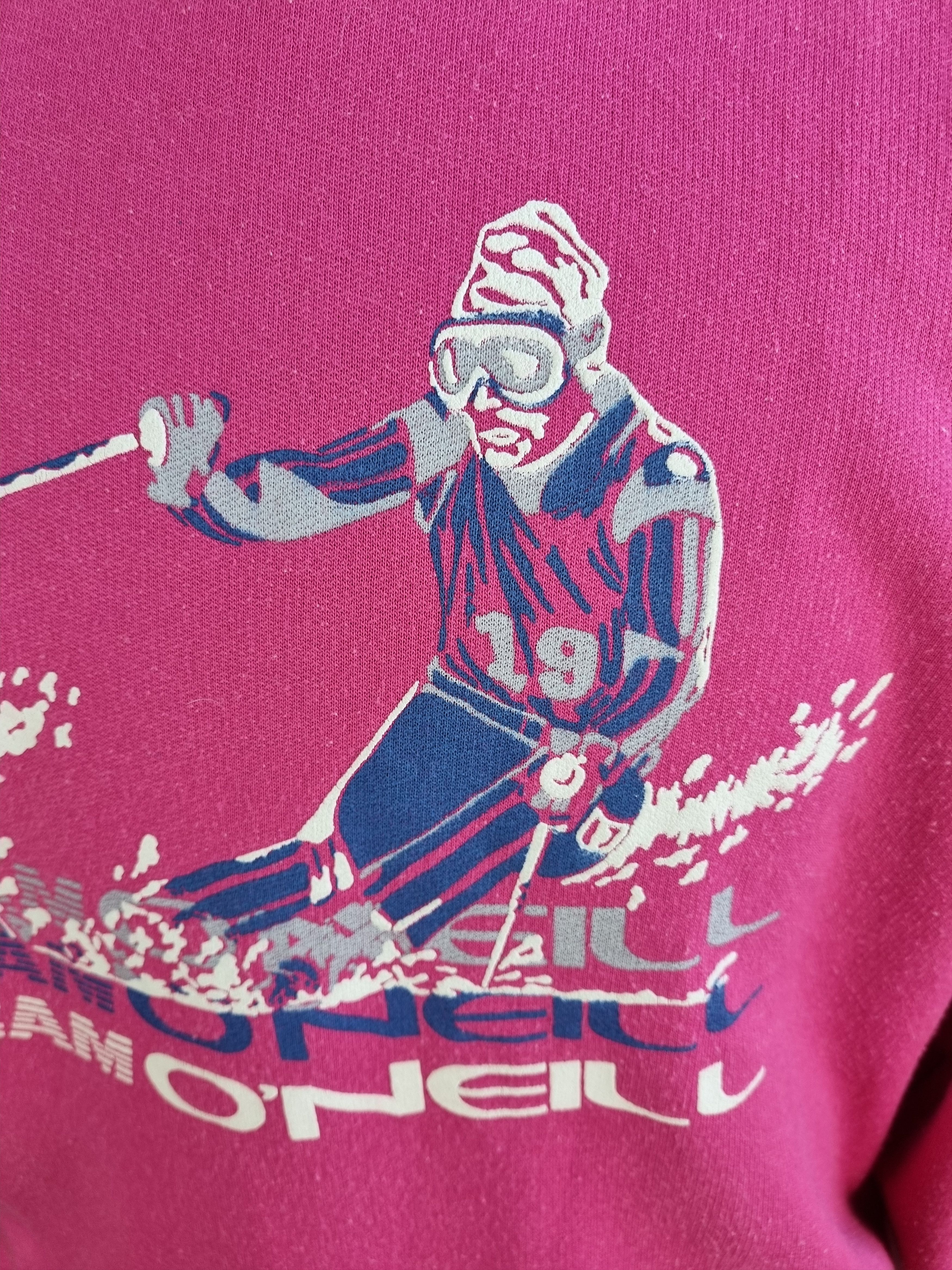 O'Neill 70s Team Oneill Ski Big Logo Vintage Sweatshirt Size US M / EU 48-50 / 2 - 7 Thumbnail