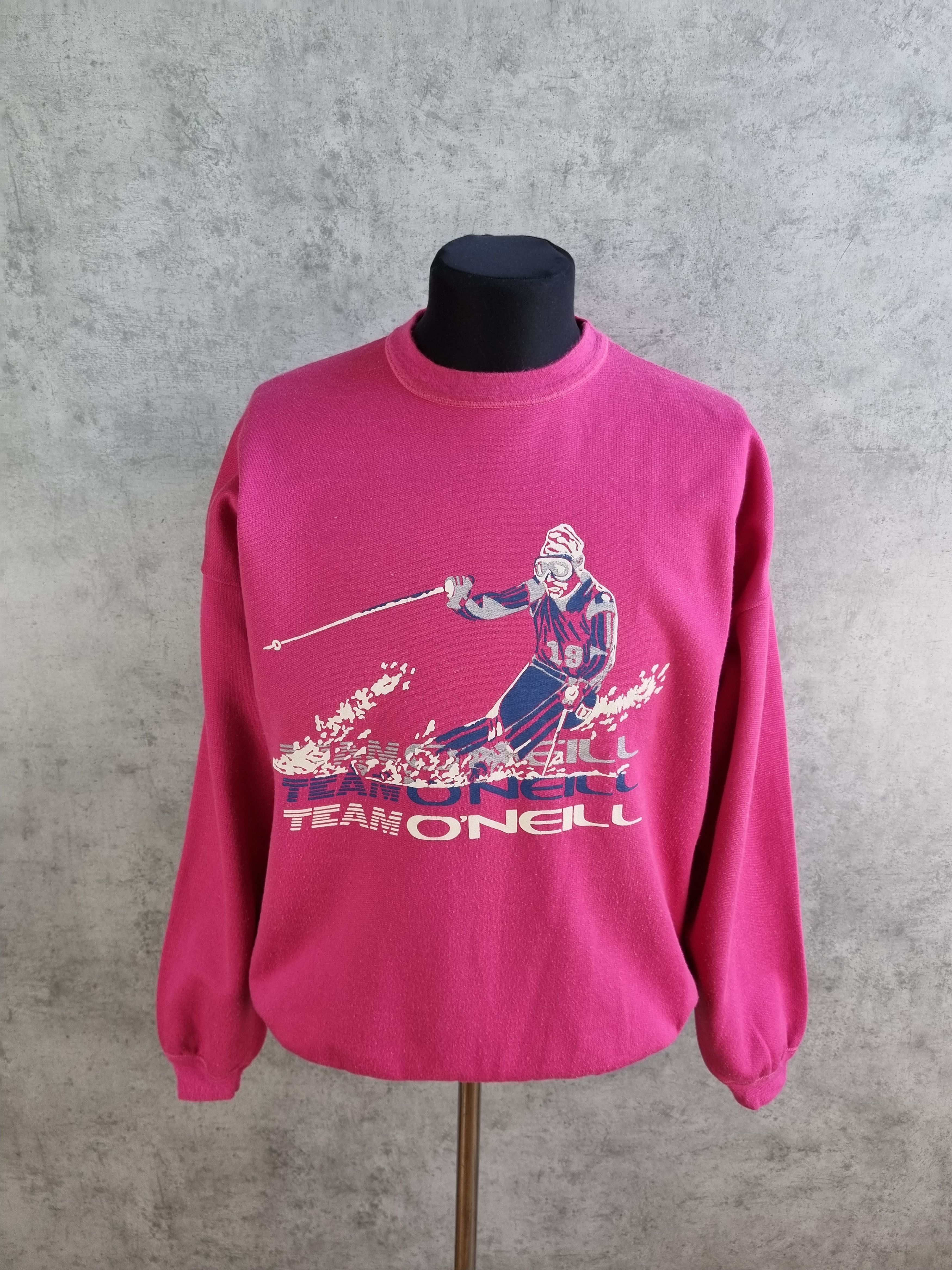 O'Neill 70s Team Oneill Ski Big Logo Vintage Sweatshirt Size US M / EU 48-50 / 2 - 1 Thumbnail