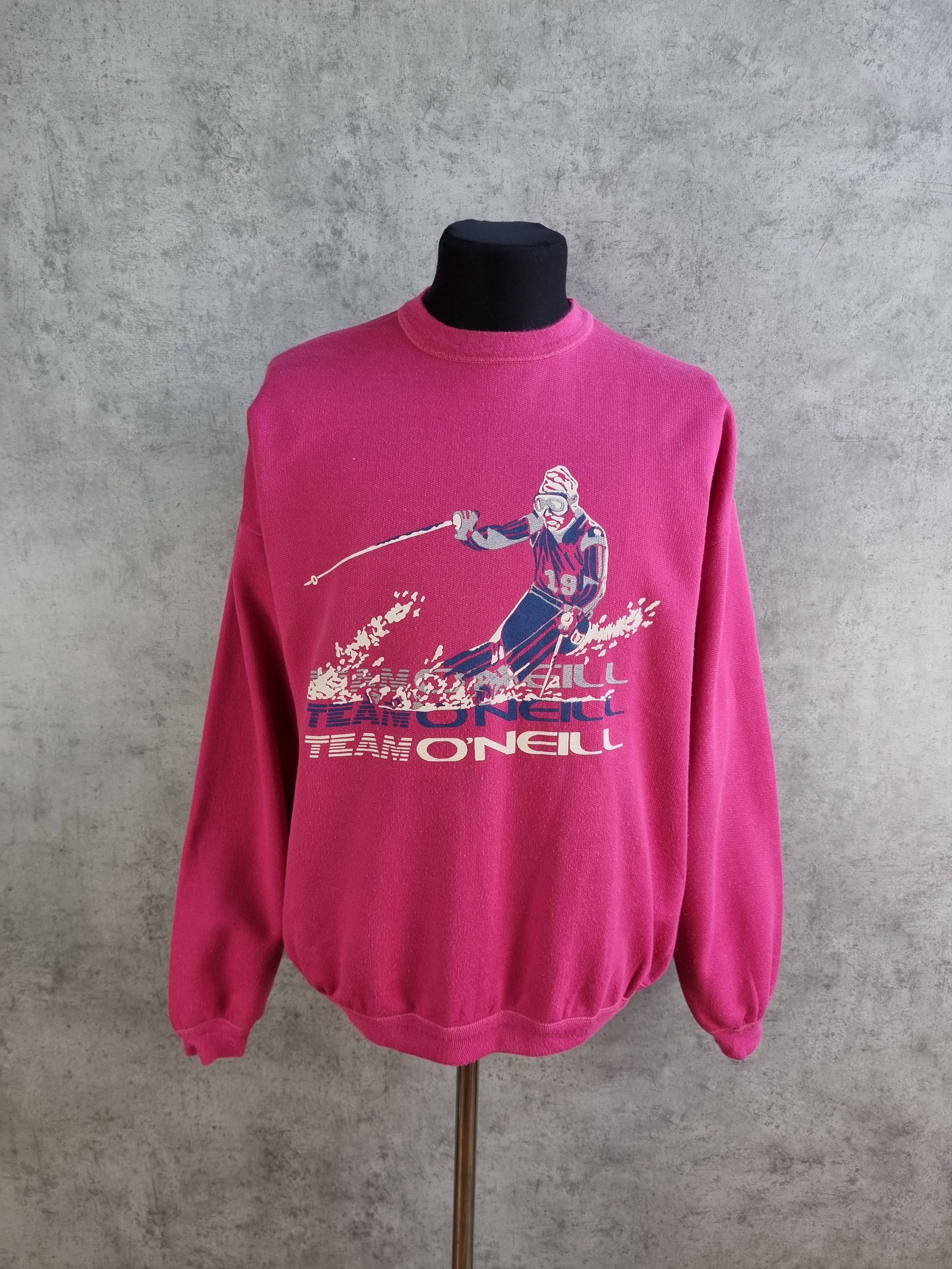 O'Neill 70s Team Oneill Ski Big Logo Vintage Sweatshirt Size US M / EU 48-50 / 2 - 9 Thumbnail