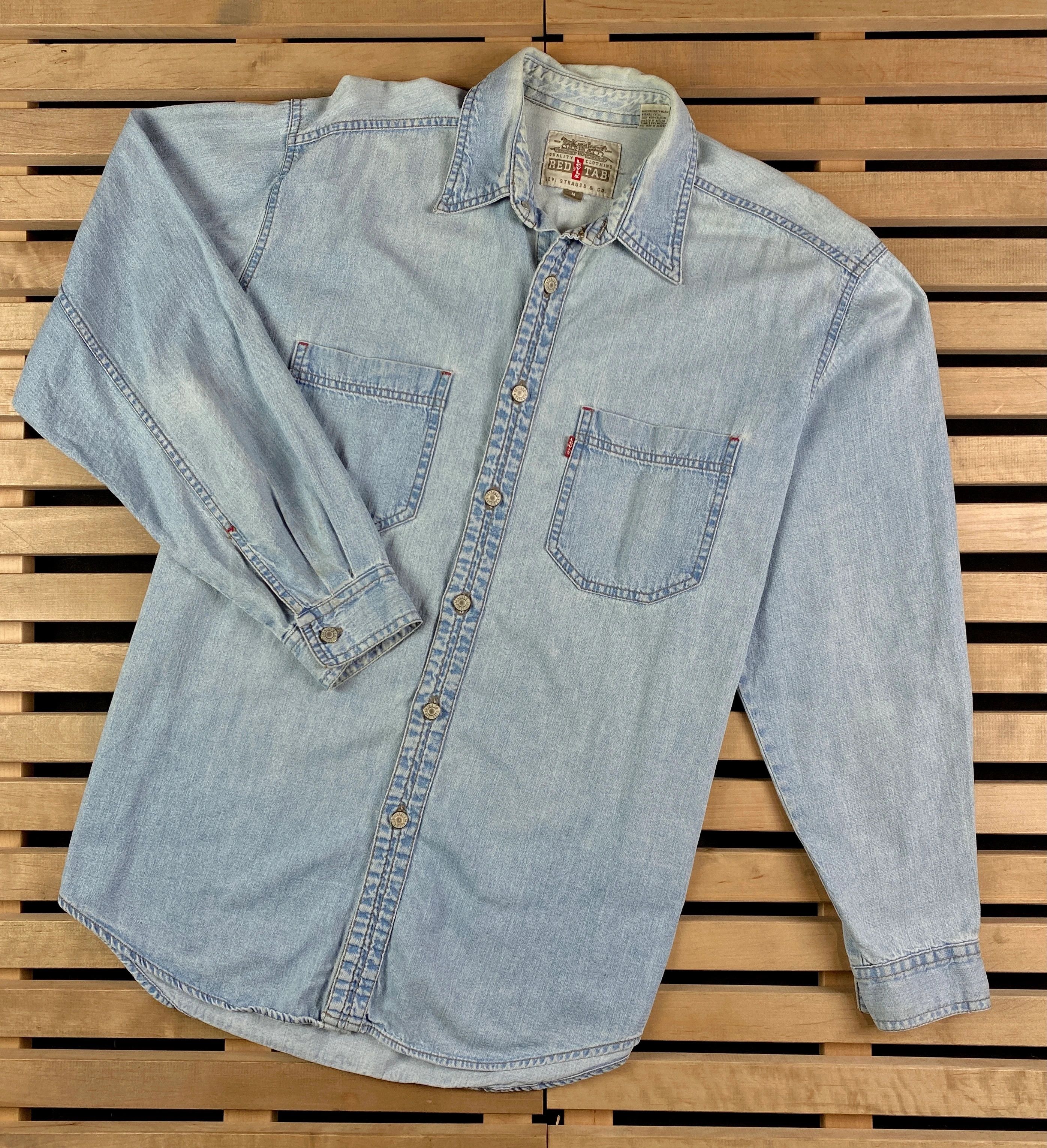 Levi's × Levi's Vintage Clothing × Vintage Mens Levi’s Vintage Shirt Long Sleeve Size M Size US M / EU 48-50 / 2 - 1 Thumbnail
