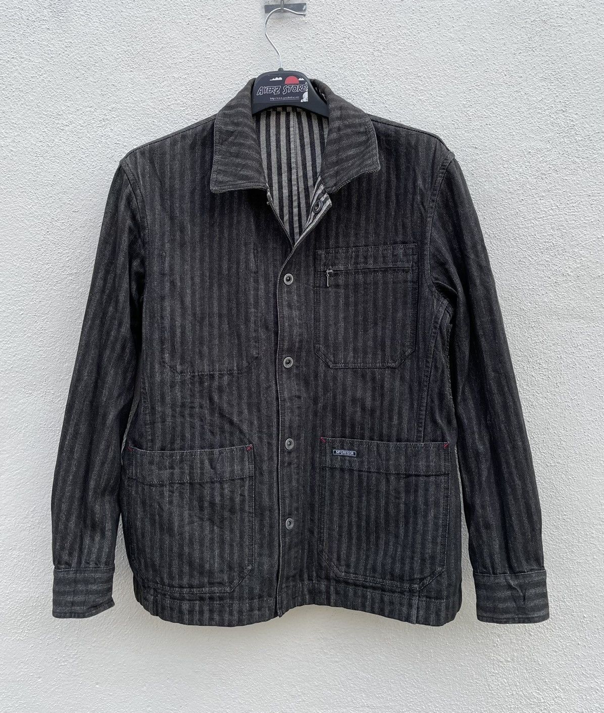 McGregor × Vintage Vintage Mcgregor Sportwears Reversible Stripped Work Jacket Size US M / EU 48-50 / 2 - 3 Thumbnail