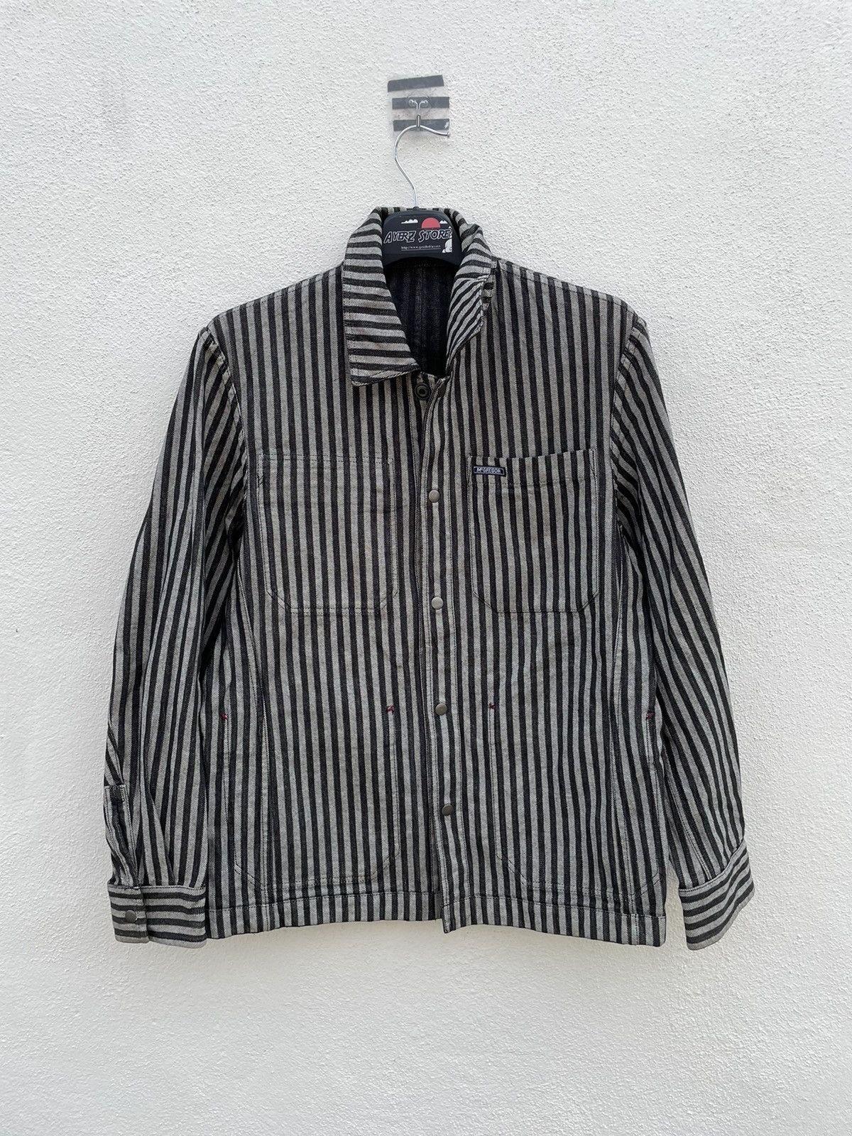 McGregor × Vintage Vintage Mcgregor Sportwears Reversible Stripped Work Jacket Size US M / EU 48-50 / 2 - 2 Thumbnail