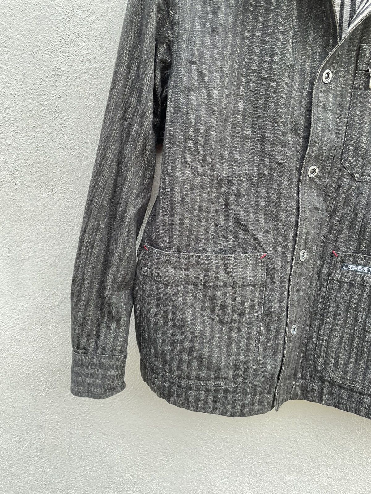 McGregor × Vintage Vintage Mcgregor Sportwears Reversible Stripped Work Jacket Size US M / EU 48-50 / 2 - 12 Thumbnail