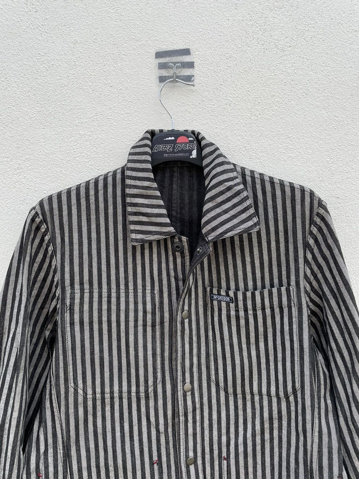McGregor × Vintage Vintage Mcgregor Sportwears Reversible Stripped Work Jacket Size US M / EU 48-50 / 2 - 1 Thumbnail