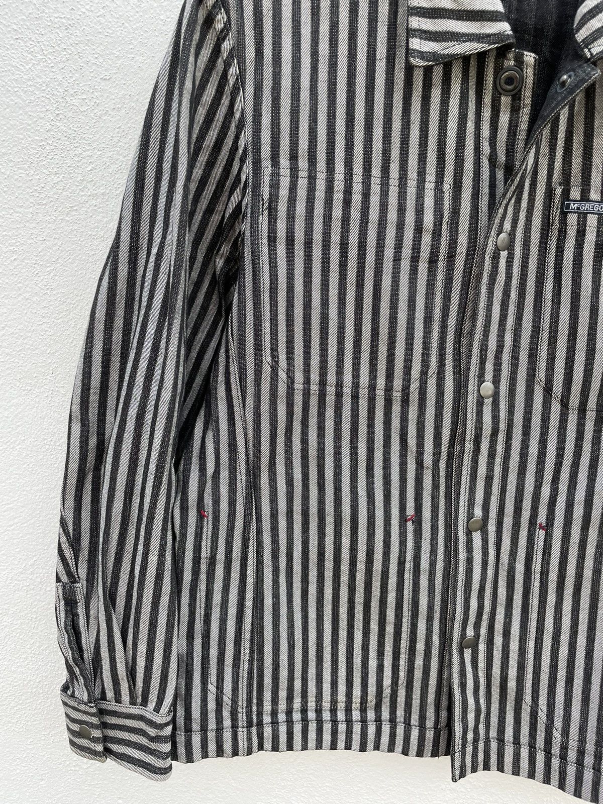 McGregor × Vintage Vintage Mcgregor Sportwears Reversible Stripped Work Jacket Size US M / EU 48-50 / 2 - 6 Thumbnail