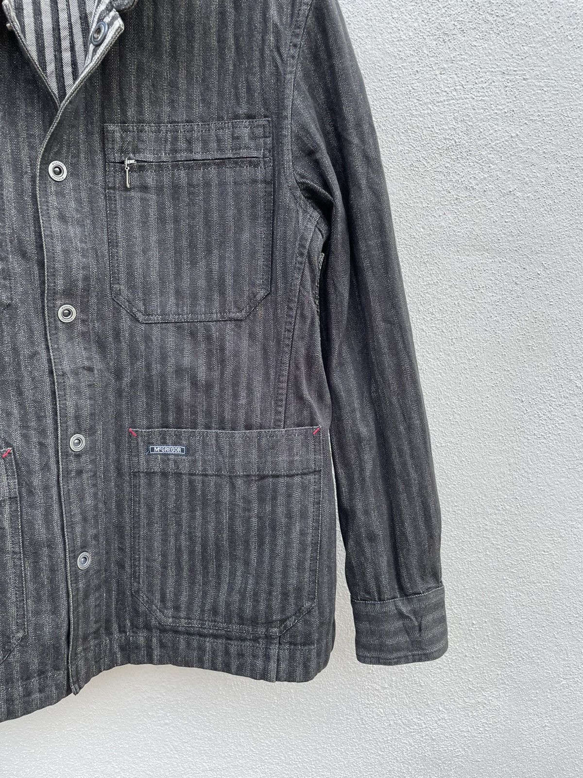 McGregor × Vintage Vintage Mcgregor Sportwears Reversible Stripped Work Jacket Size US M / EU 48-50 / 2 - 13 Thumbnail