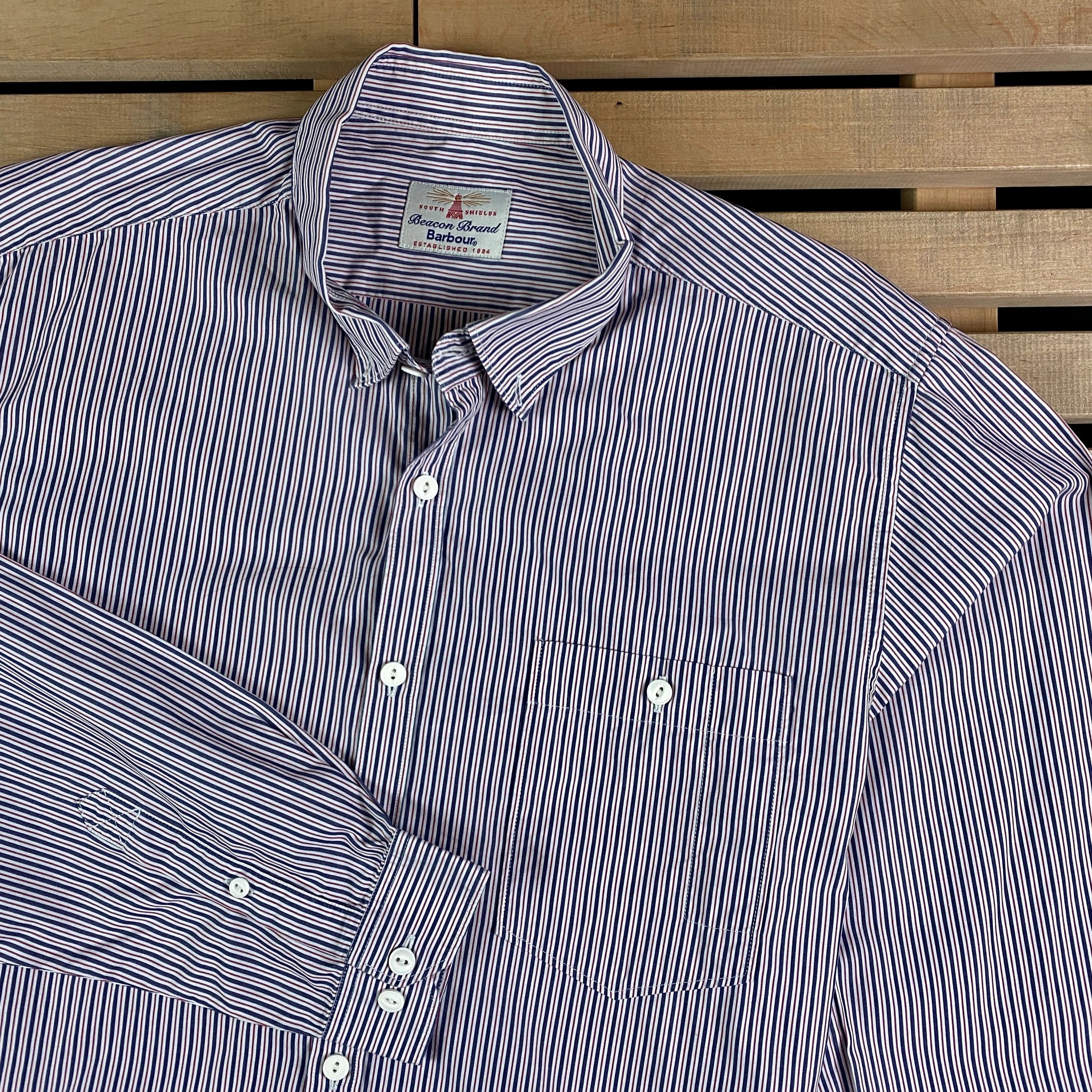 Barbour Mens Shirt Long Sleeve Barbour Beacon Size M Size US M / EU 48-50 / 2 - 2 Thumbnail