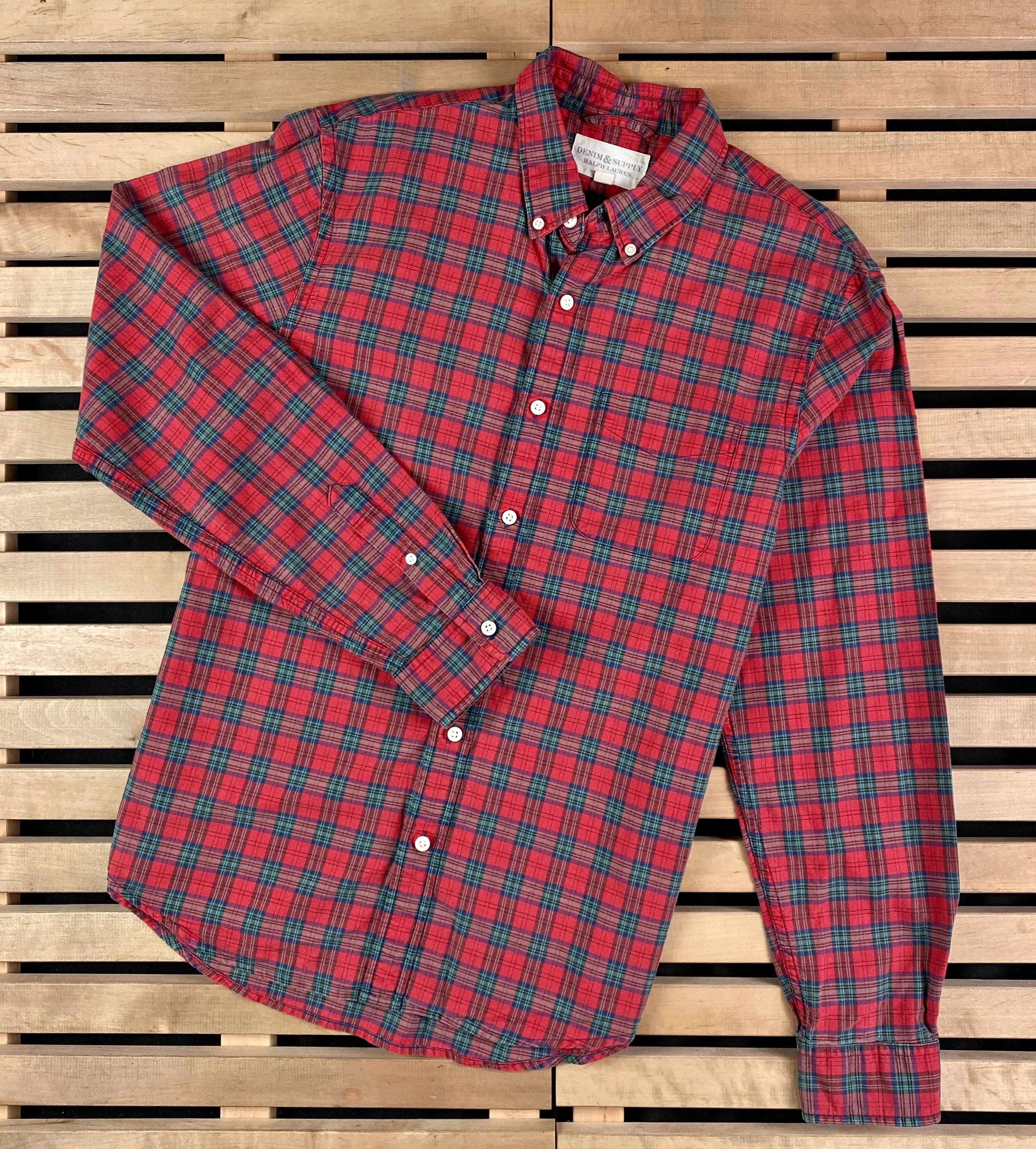 Denim & Supply Ralph Lauren × Ralph Lauren Mens Denim&Supply Ralph Lauren Shirt Long Sleeve Size M Size US M / EU 48-50 / 2 - 1 Thumbnail