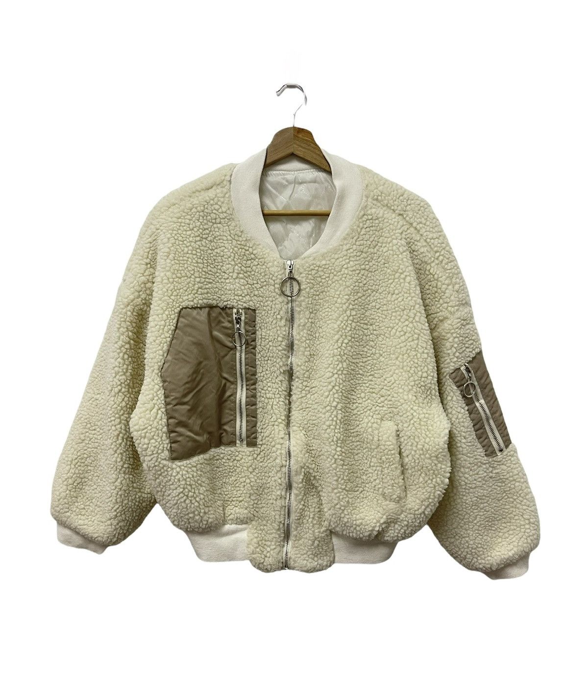 Japanese Brand × Vintage Vintage Japanese design Sherpa Zip Up Jacket Size US M / EU 48-50 / 2 - 1 Thumbnail