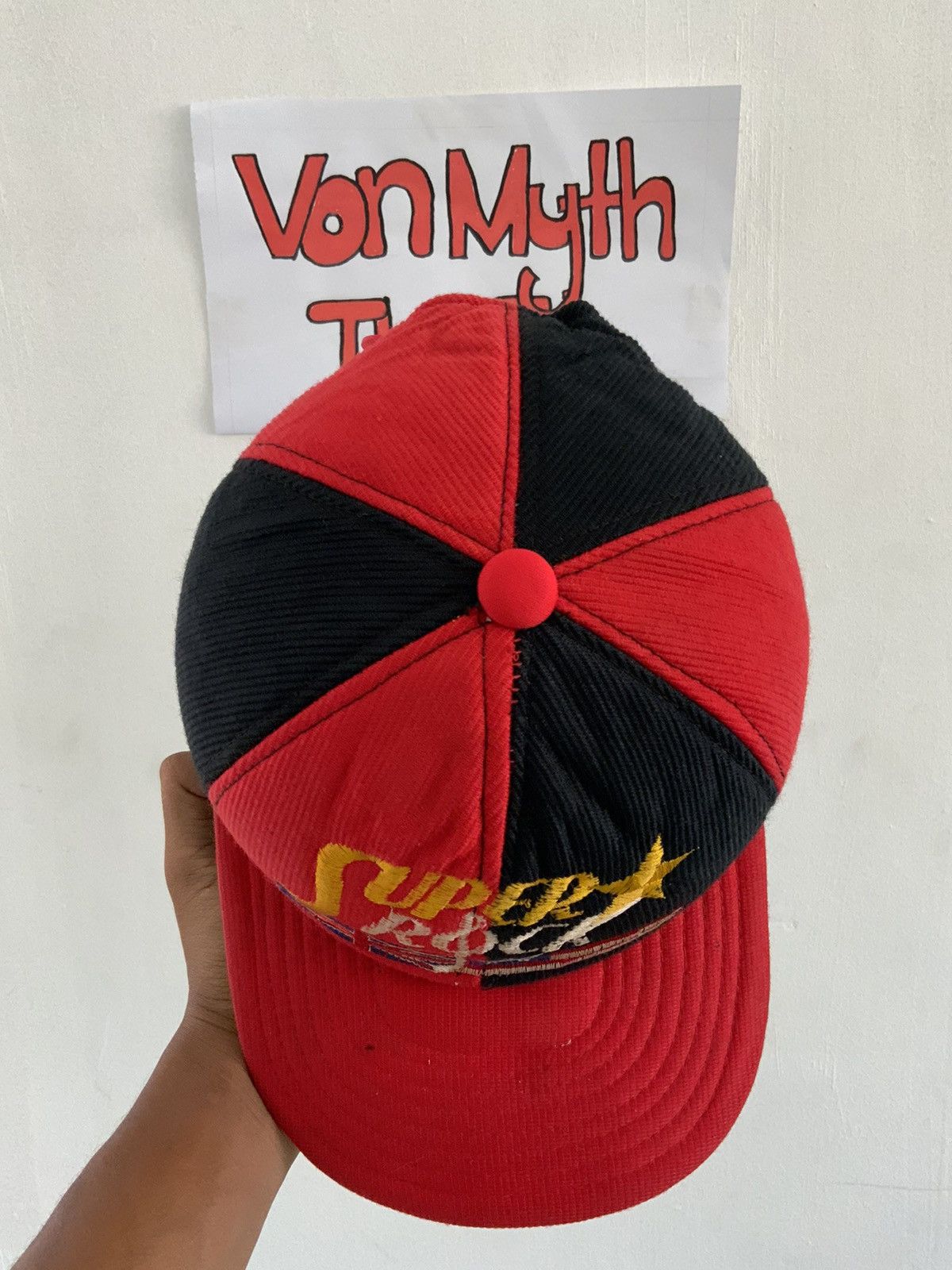 Vintage Vintage Super & Rock Spellout Pinwheel Hat Size ONE SIZE - 6 Thumbnail