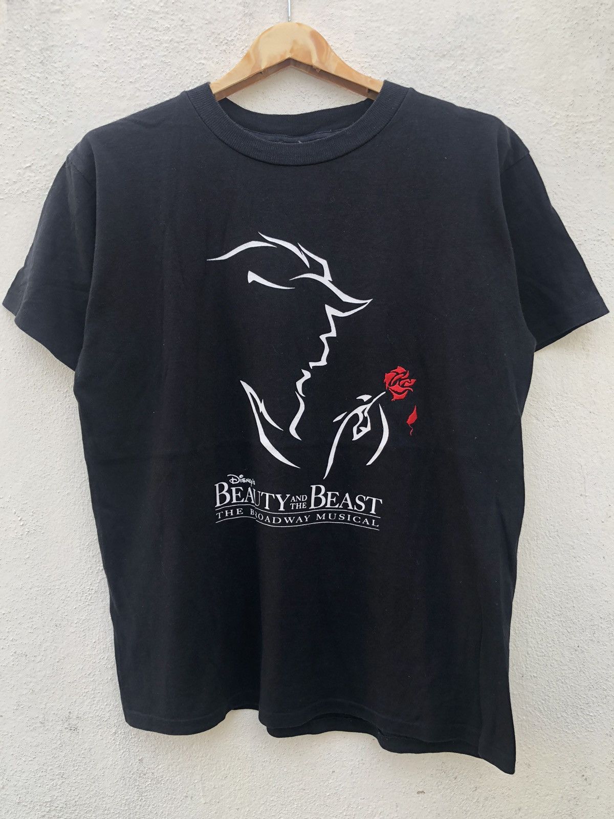 image of Vintage Disney Beauty And The Beast Musical Tour in Black, Men's (Size Medium)