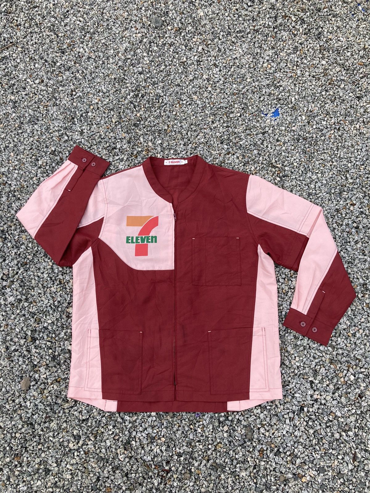 Japanese Brand × Vintage Vintage 7 Eleven Uniform Zipper Shirt Size US L / EU 52-54 / 3 - 1 Thumbnail