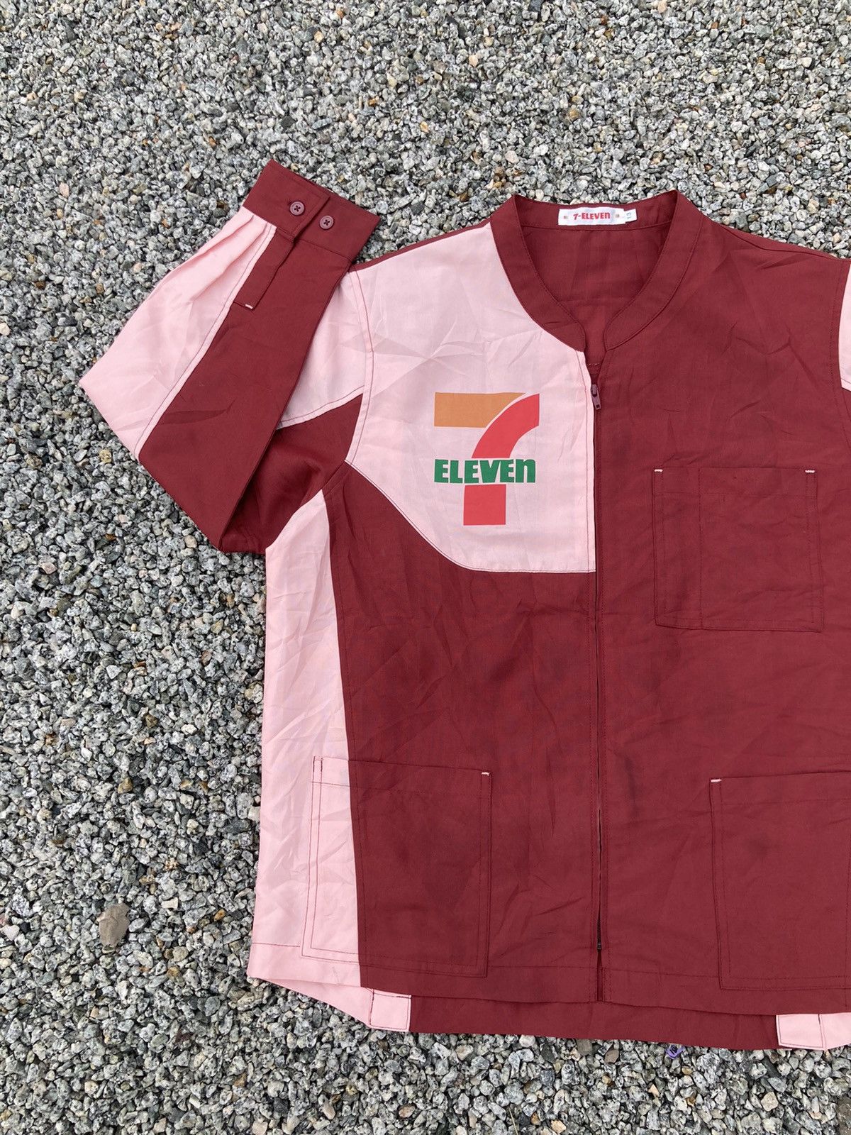 Japanese Brand × Vintage Vintage 7 Eleven Uniform Zipper Shirt Size US L / EU 52-54 / 3 - 3 Thumbnail