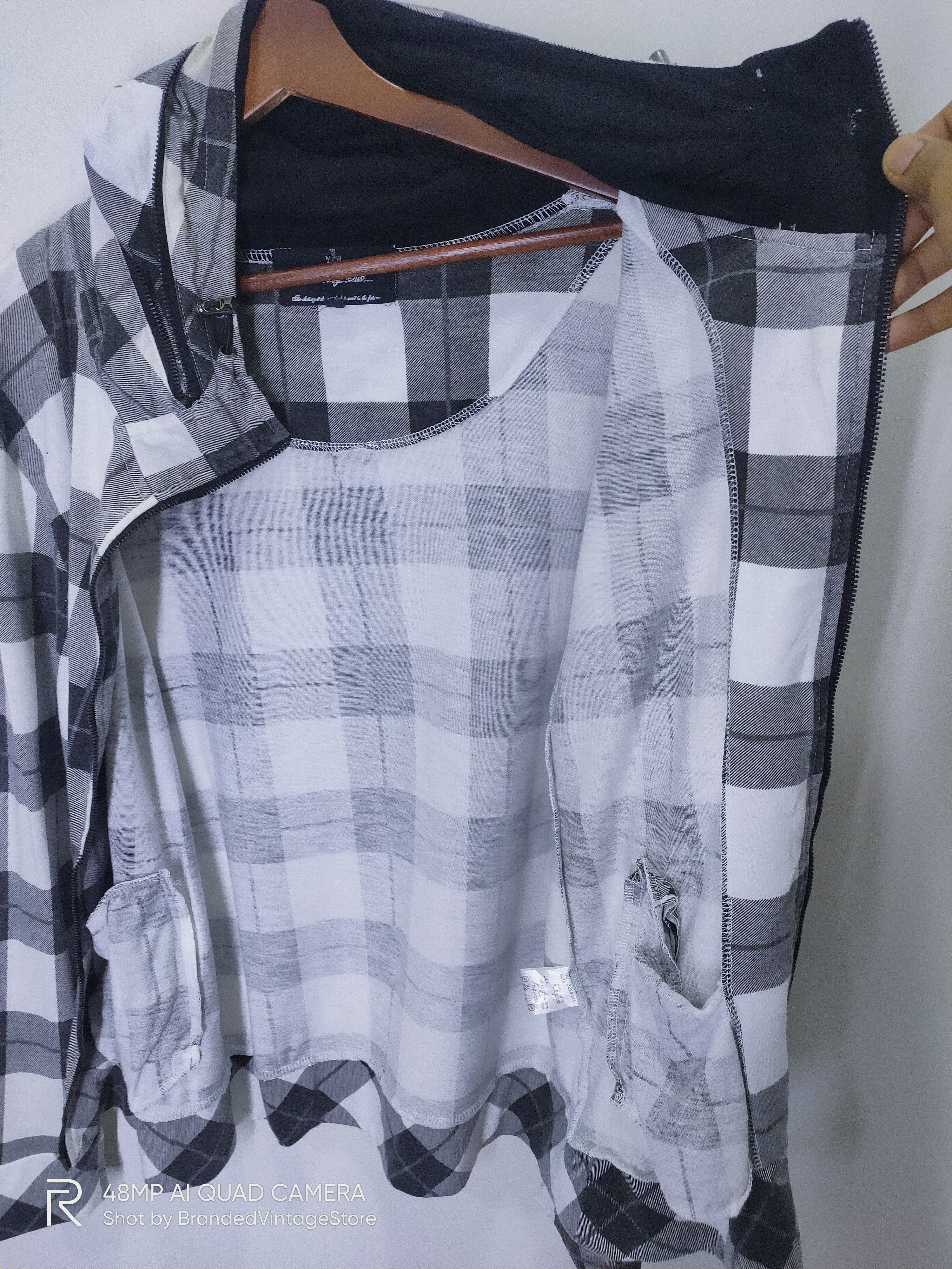 Japanese Brand × VonZipper SHO BERNINGS Tartan Plaid Check Zipper Hoodie Light Jacket Size M / US 6-8 / IT 42-44 - 7 Thumbnail