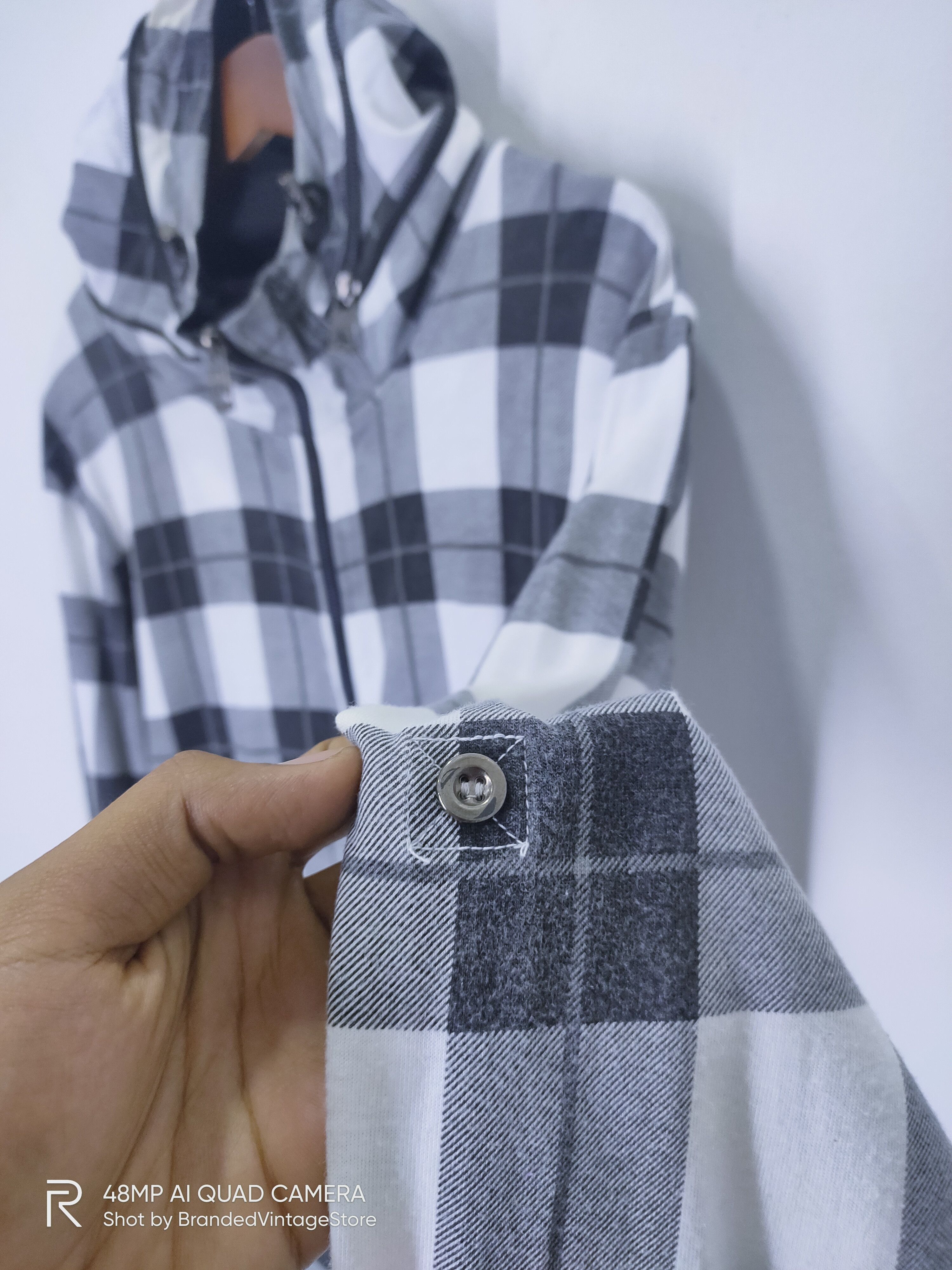 Japanese Brand × VonZipper SHO BERNINGS Tartan Plaid Check Zipper Hoodie Light Jacket Size M / US 6-8 / IT 42-44 - 9 Thumbnail