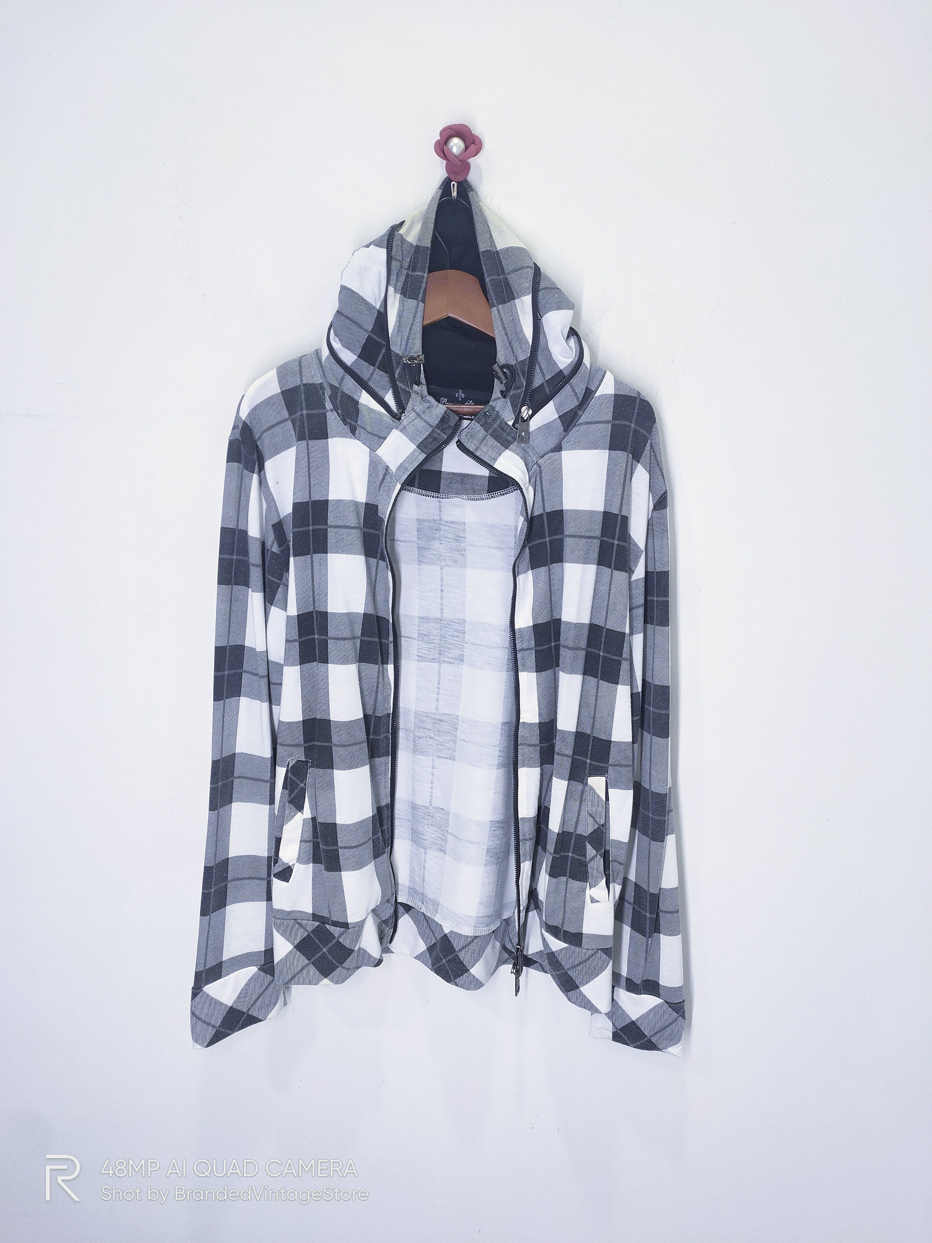 Japanese Brand × VonZipper SHO BERNINGS Tartan Plaid Check Zipper Hoodie Light Jacket Size M / US 6-8 / IT 42-44 - 5 Thumbnail