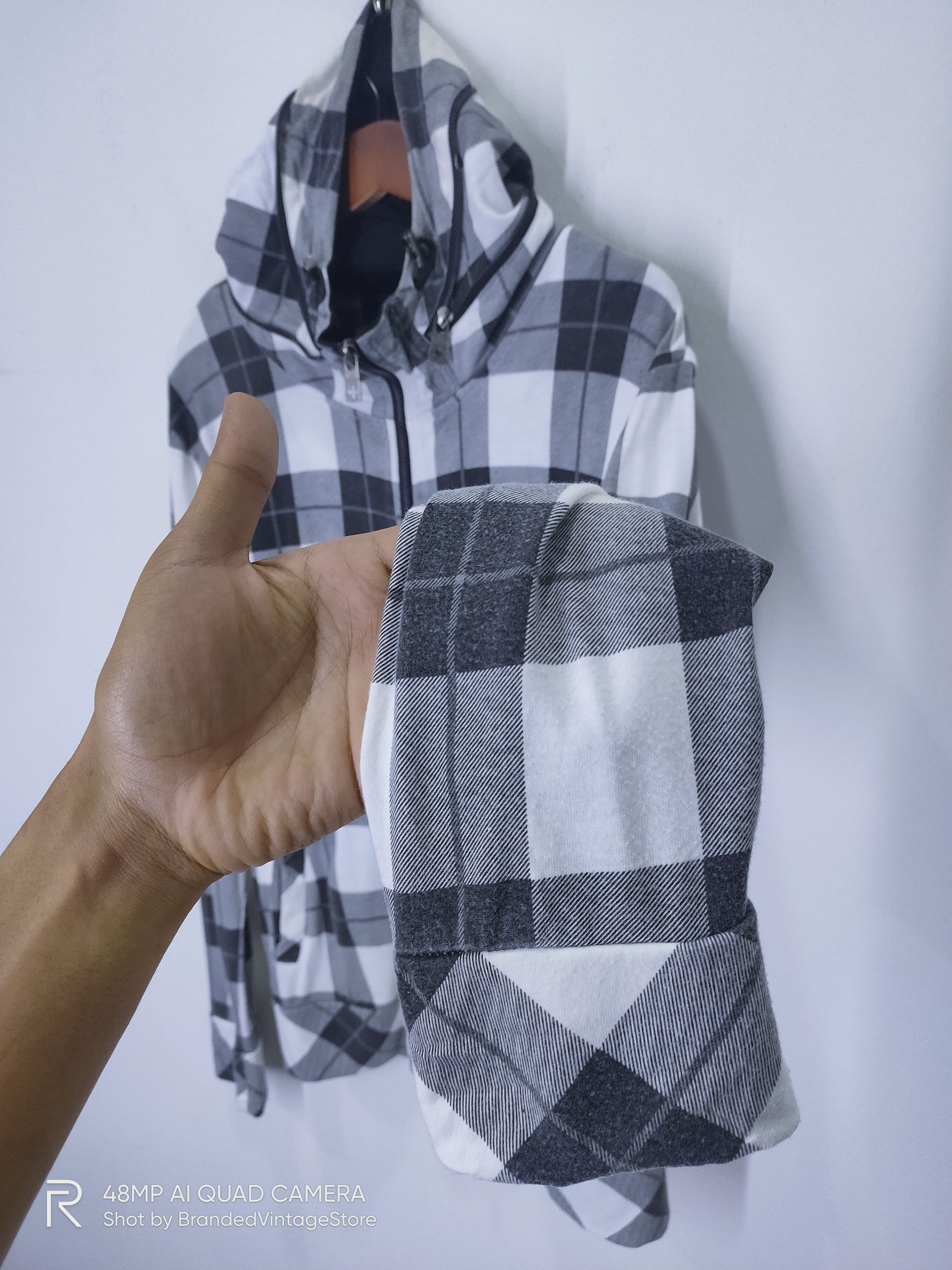Japanese Brand × VonZipper SHO BERNINGS Tartan Plaid Check Zipper Hoodie Light Jacket Size M / US 6-8 / IT 42-44 - 8 Thumbnail