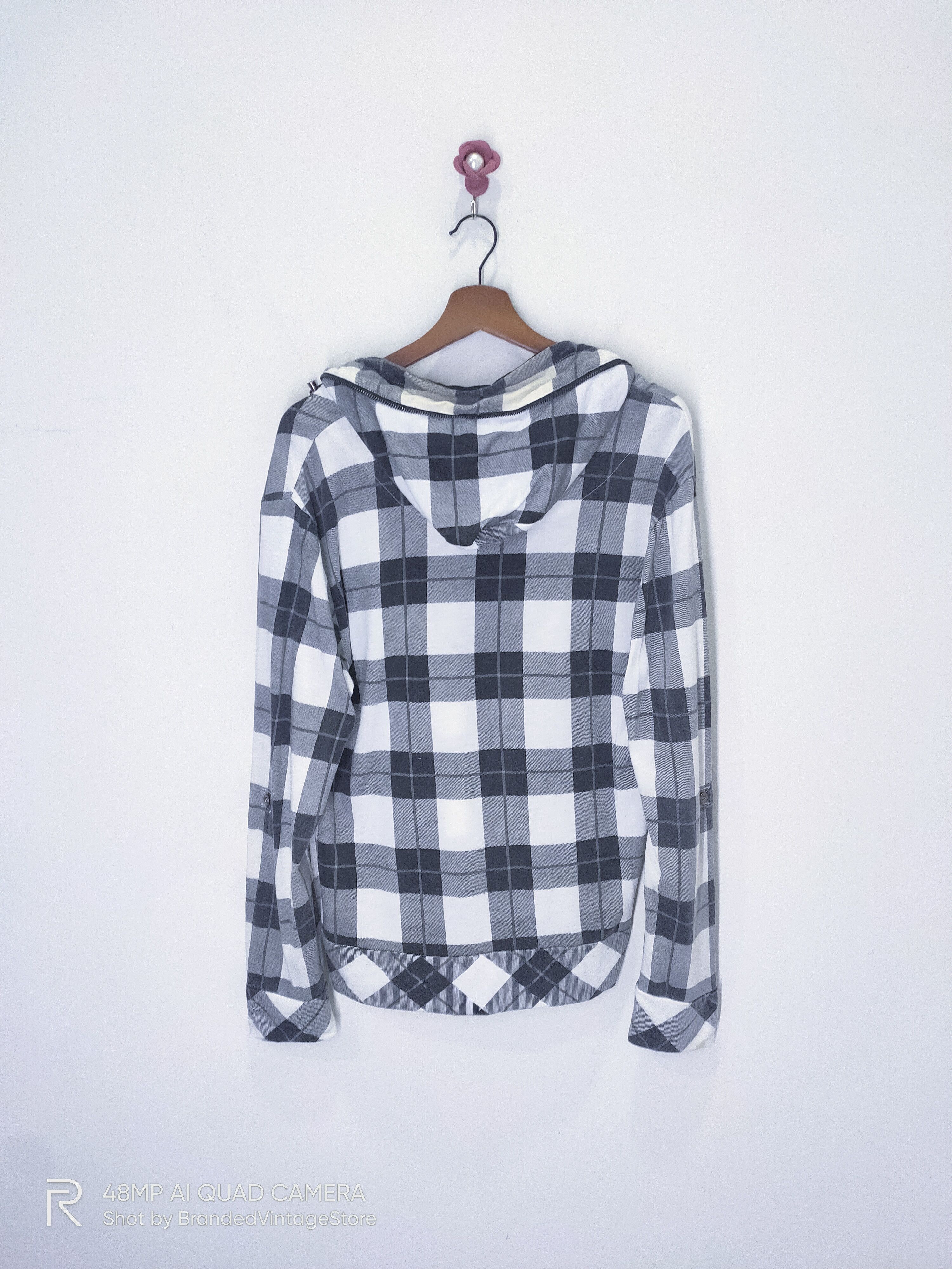 Japanese Brand × VonZipper SHO BERNINGS Tartan Plaid Check Zipper Hoodie Light Jacket Size M / US 6-8 / IT 42-44 - 3 Thumbnail