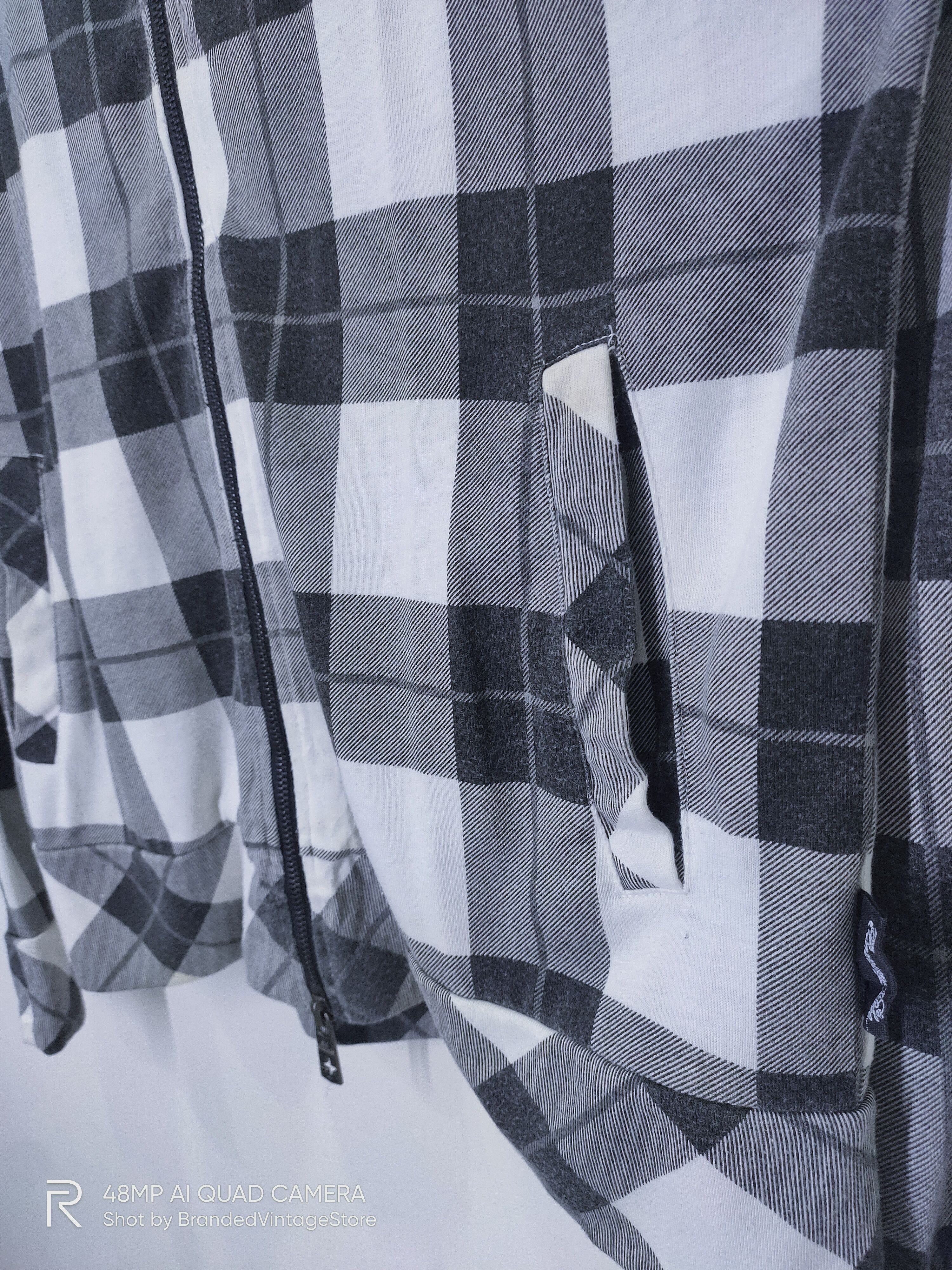 Japanese Brand × VonZipper SHO BERNINGS Tartan Plaid Check Zipper Hoodie Light Jacket Size M / US 6-8 / IT 42-44 - 10 Thumbnail