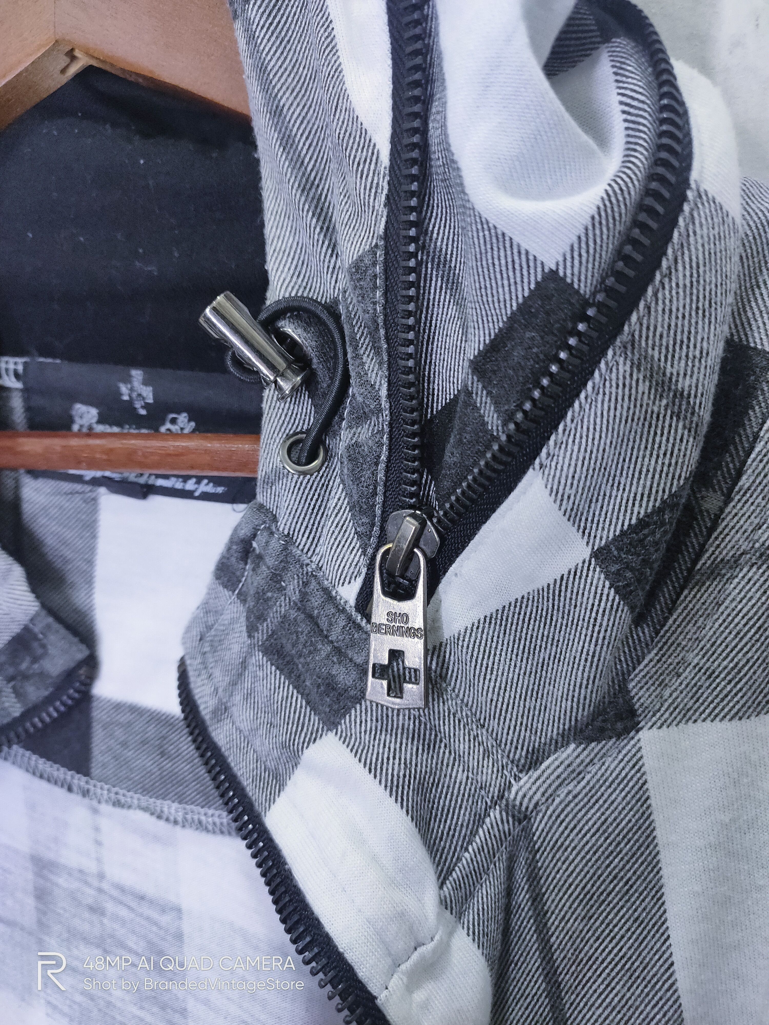 Japanese Brand × VonZipper SHO BERNINGS Tartan Plaid Check Zipper Hoodie Light Jacket Size M / US 6-8 / IT 42-44 - 16 Thumbnail